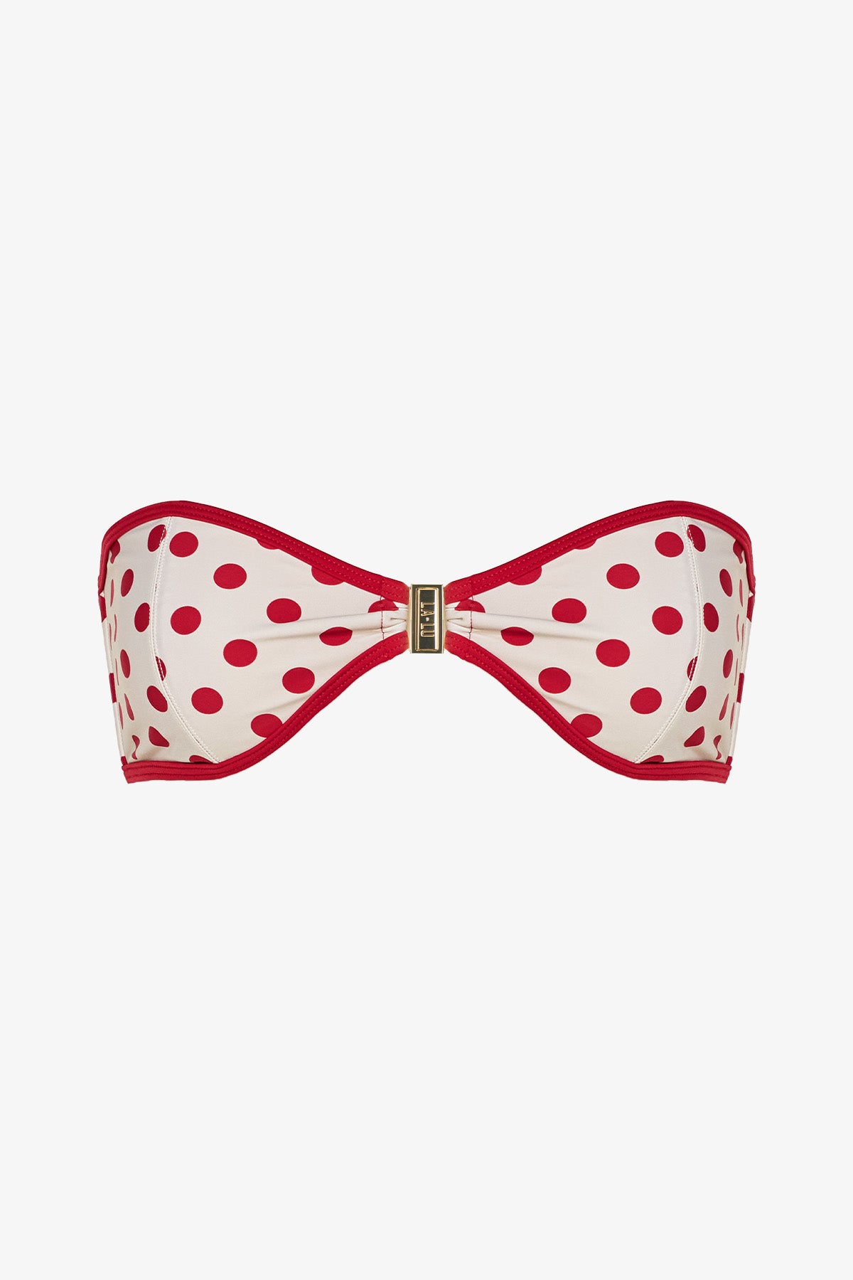 Birkin Bandeau | Cream Scarlet Polka