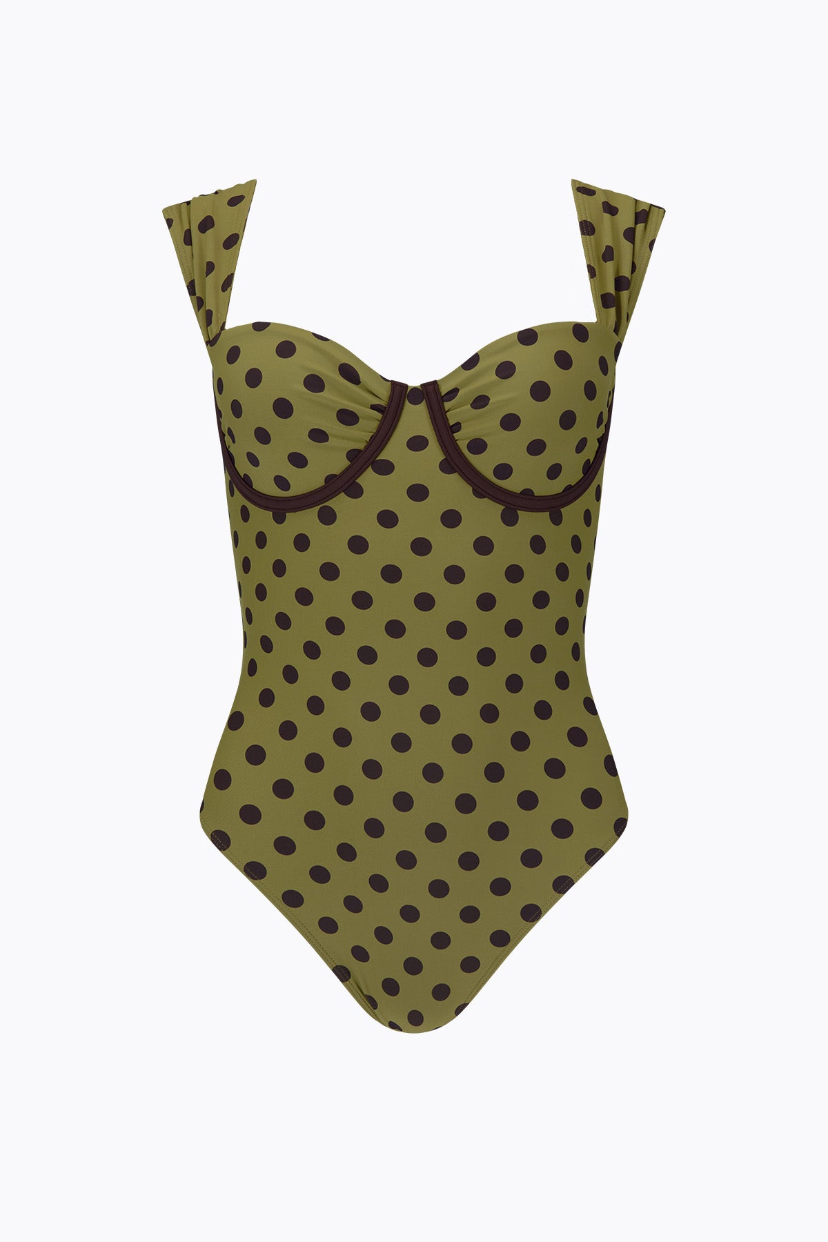 Birkin One Piece | Moss Mocha Polka