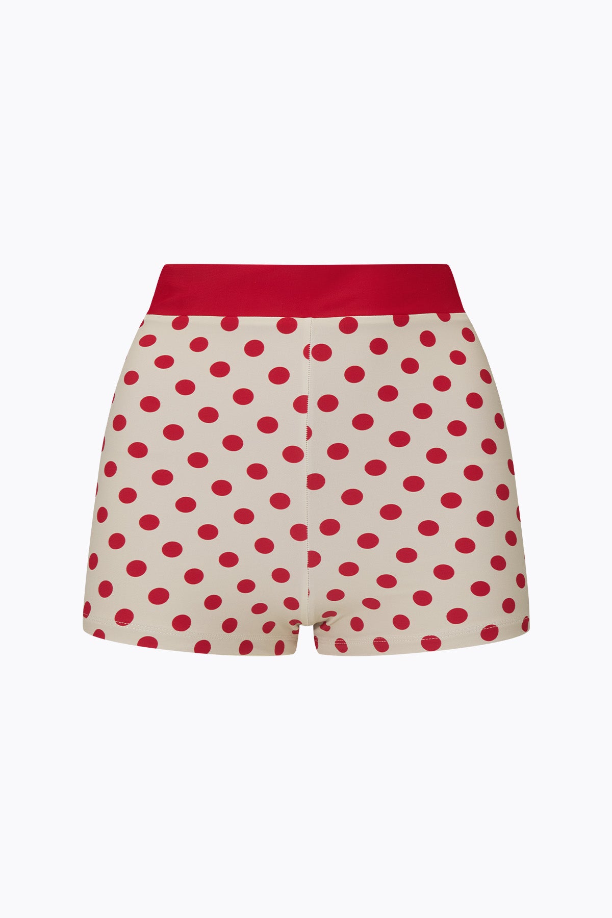 Birkin Swim Short | Cream Scarlet Polka