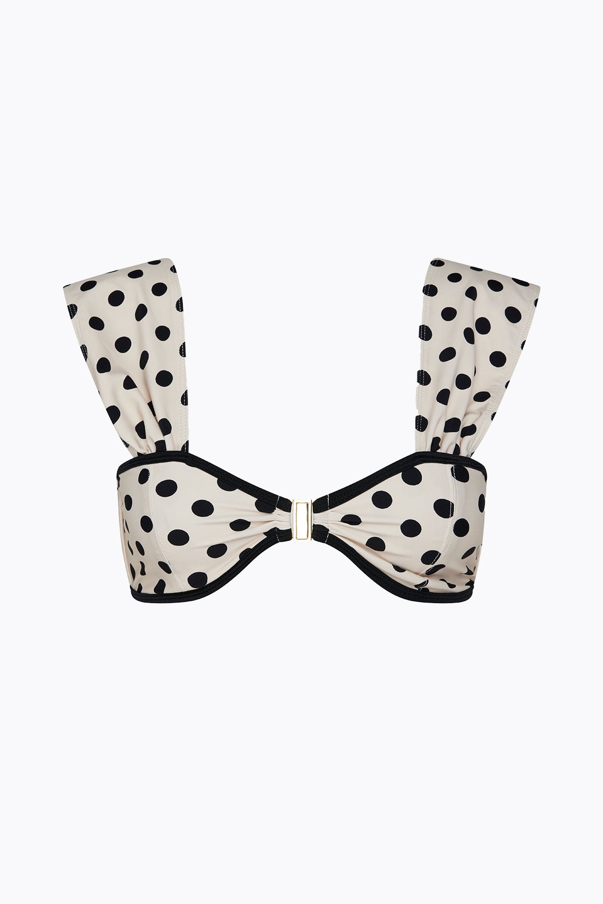 Birkin Top | Cream Black Polka