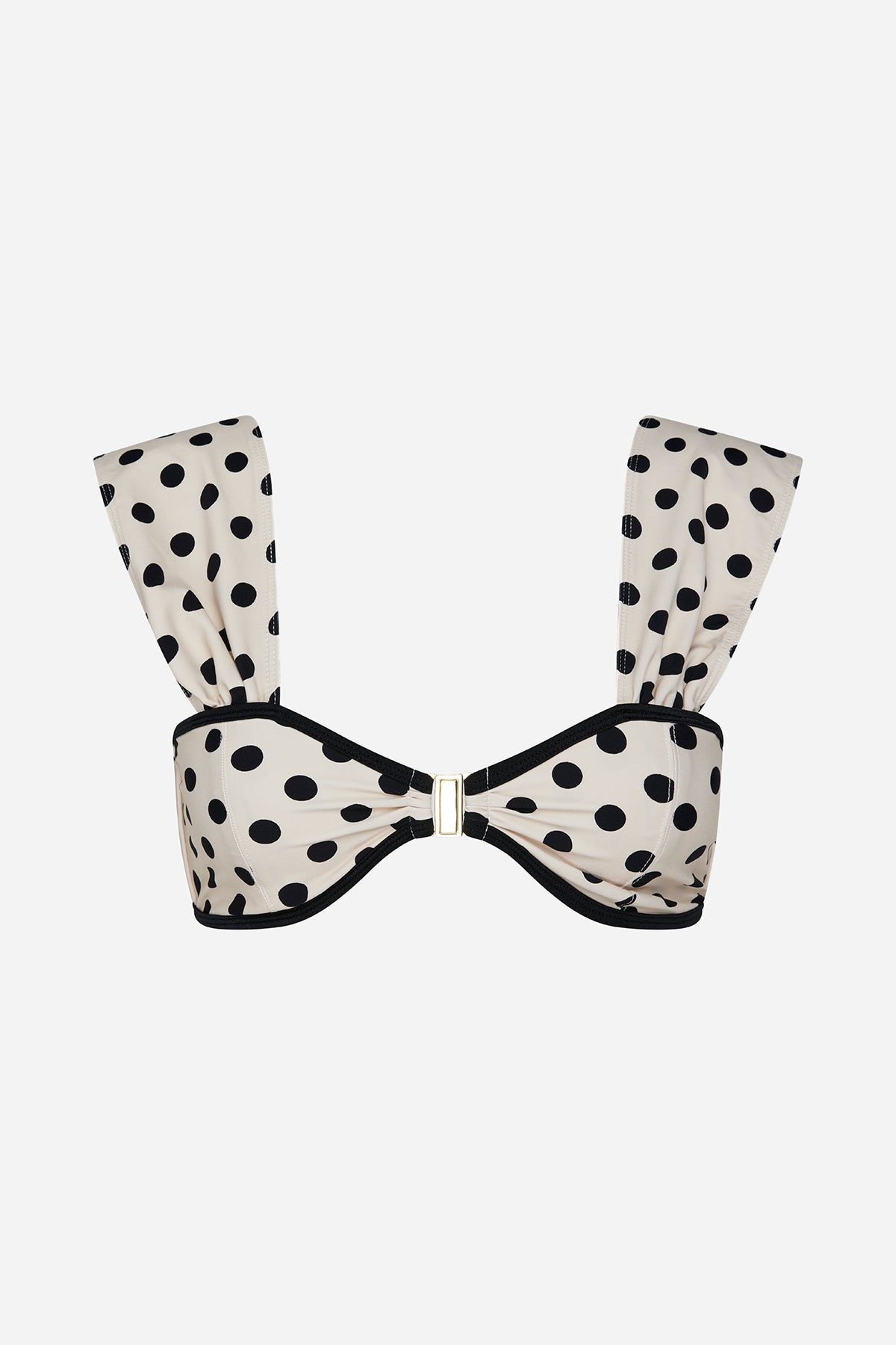 Birkin Top | Cream Black Polka