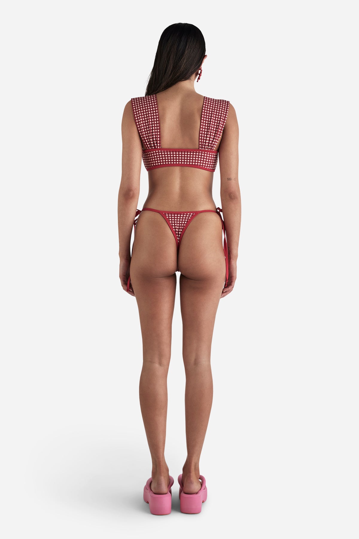 Pamela String Brief | Cherry Check