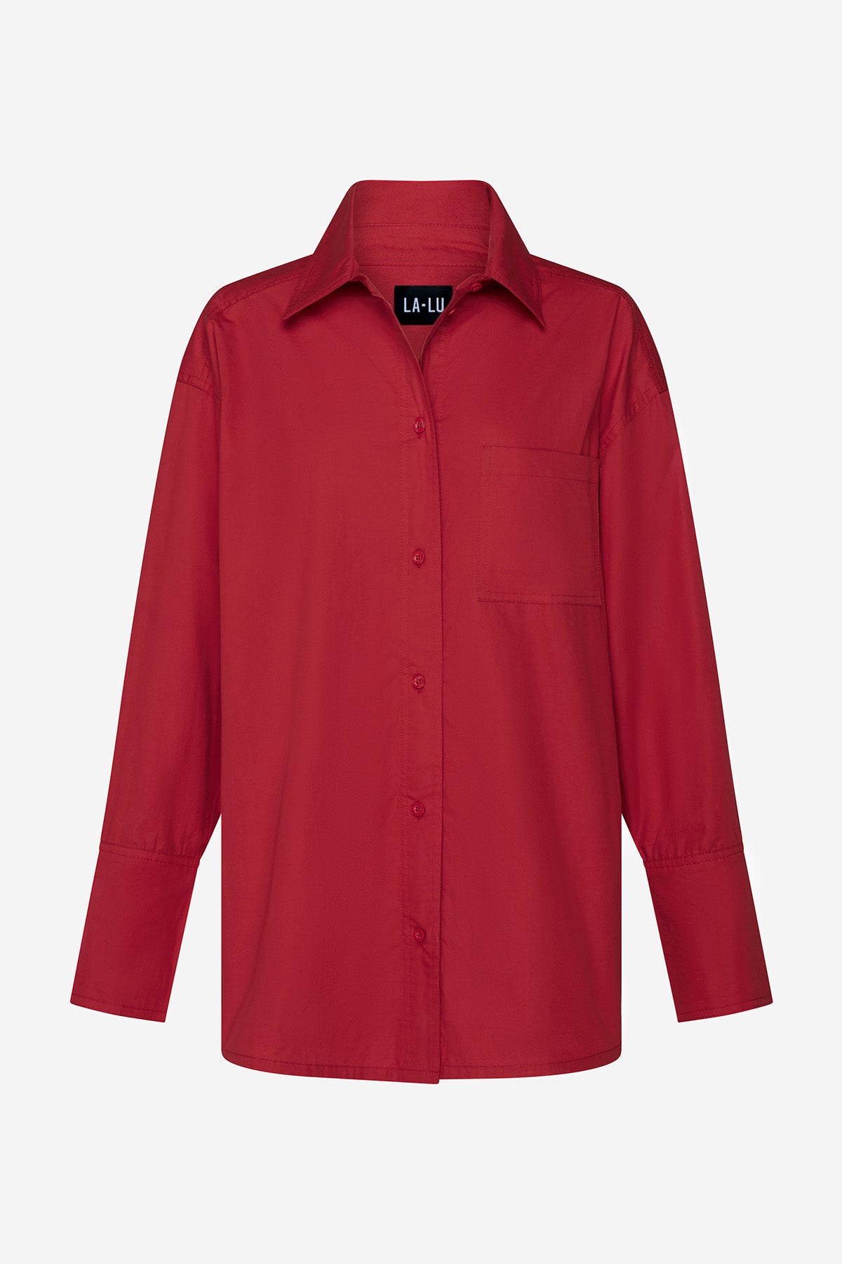 Relaxed Oversized Shirt | Cherry