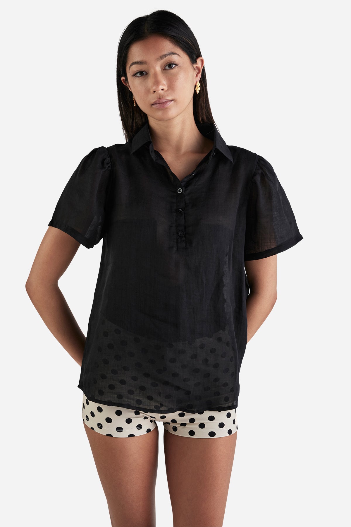 Sheer Polo Shirt