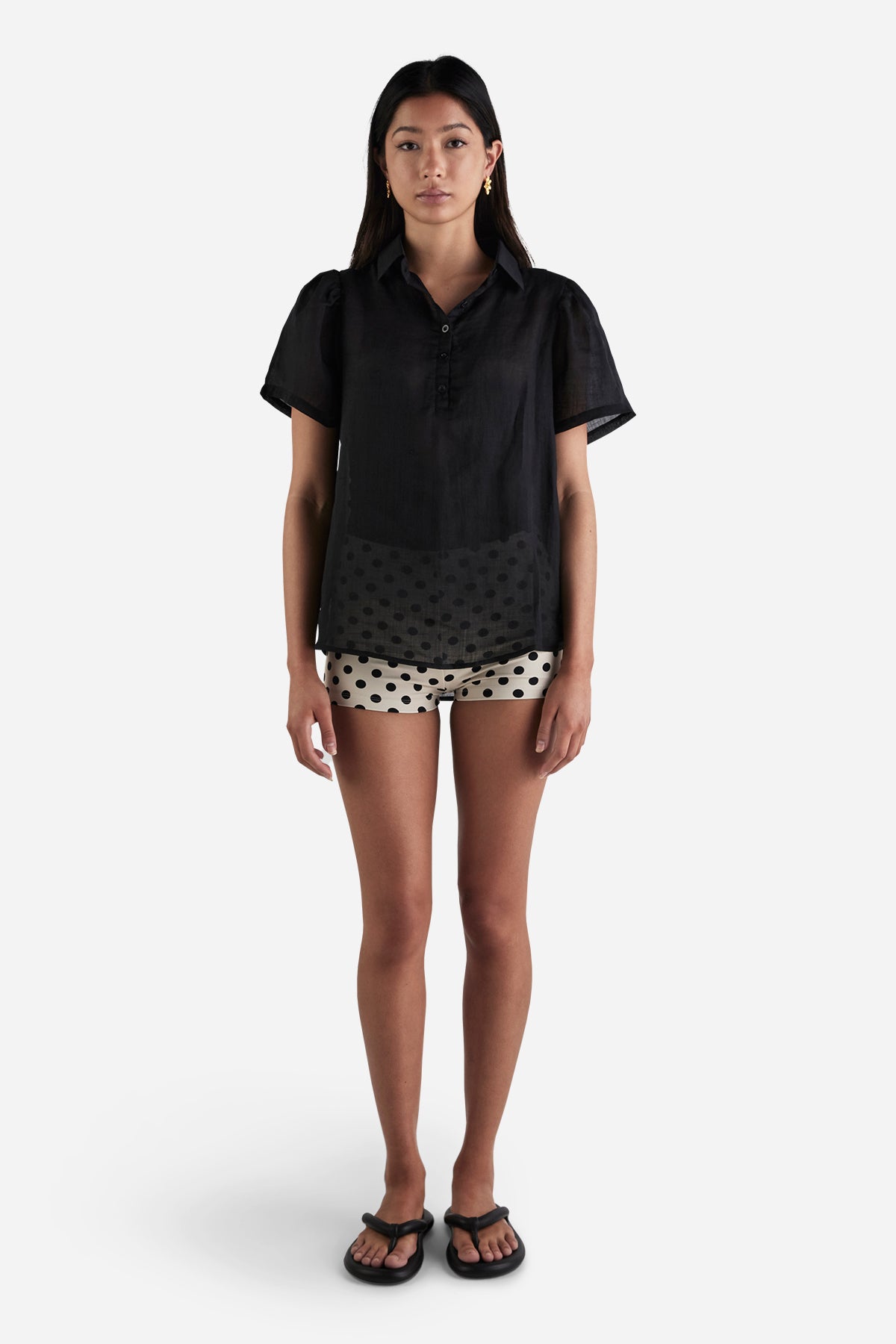 Sheer Polo Shirt