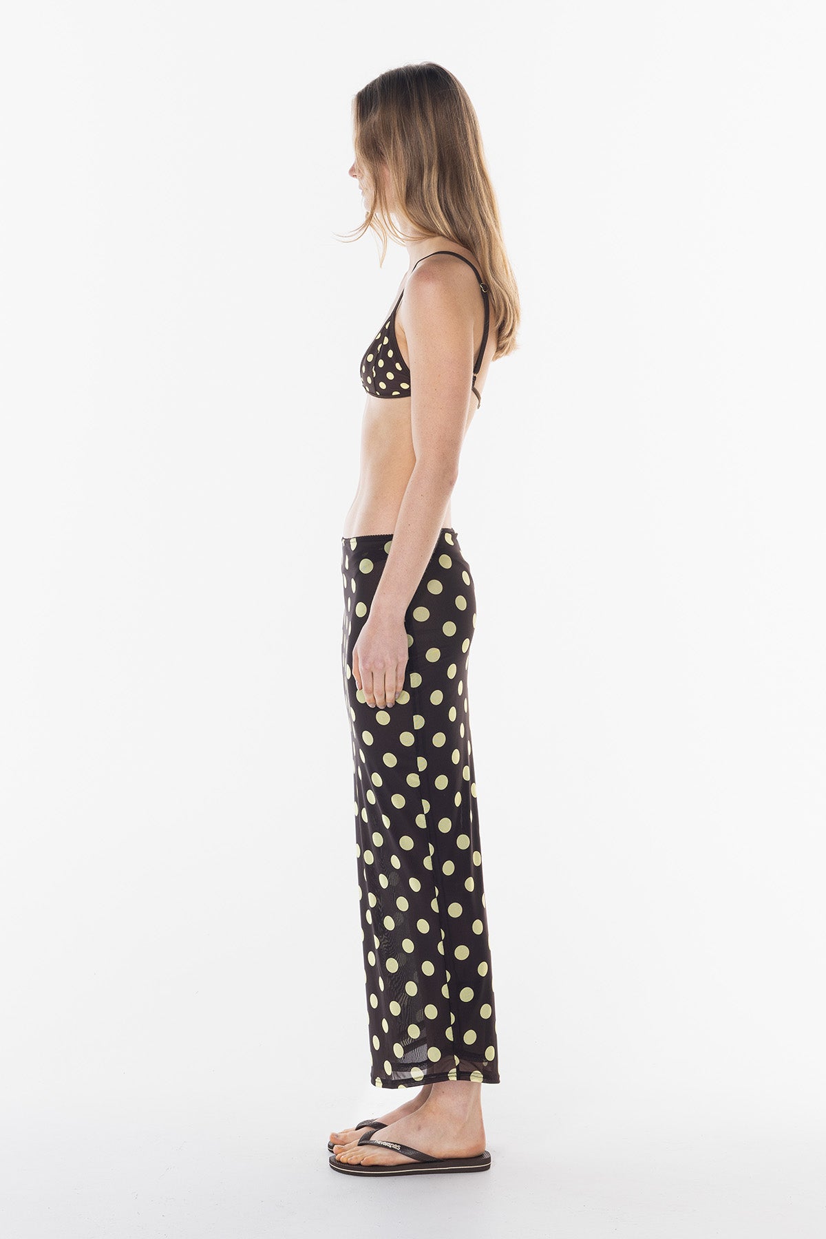 Polka Sheer Skirt