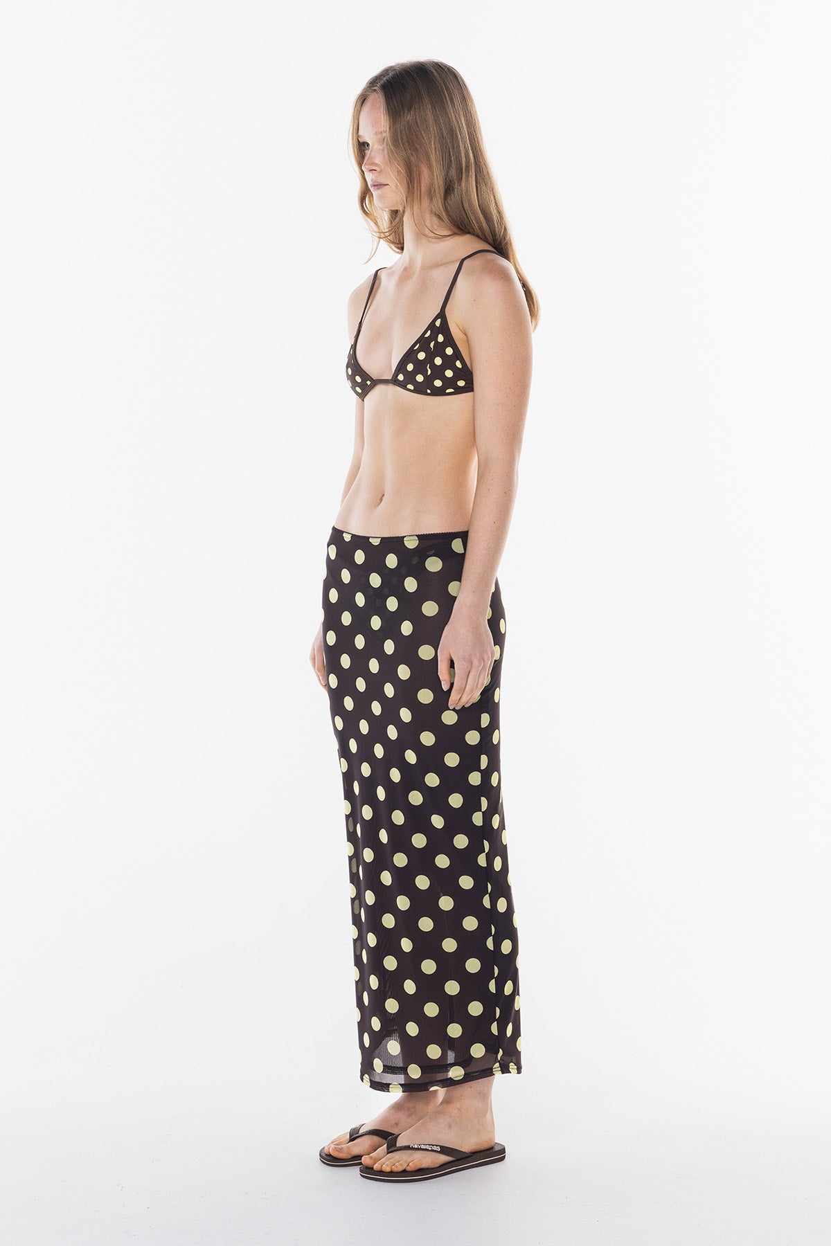 Polka Sheer Skirt