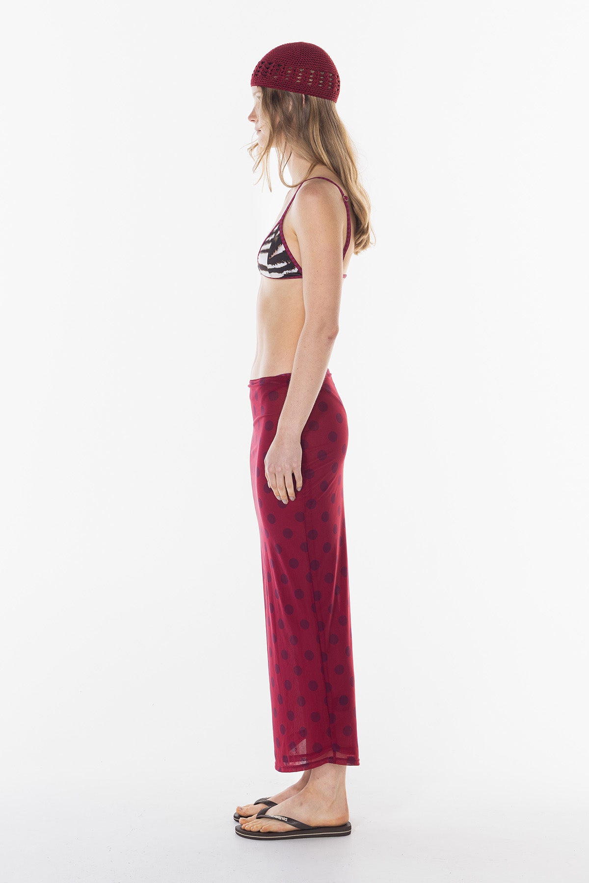 Polka Sheer Skirt