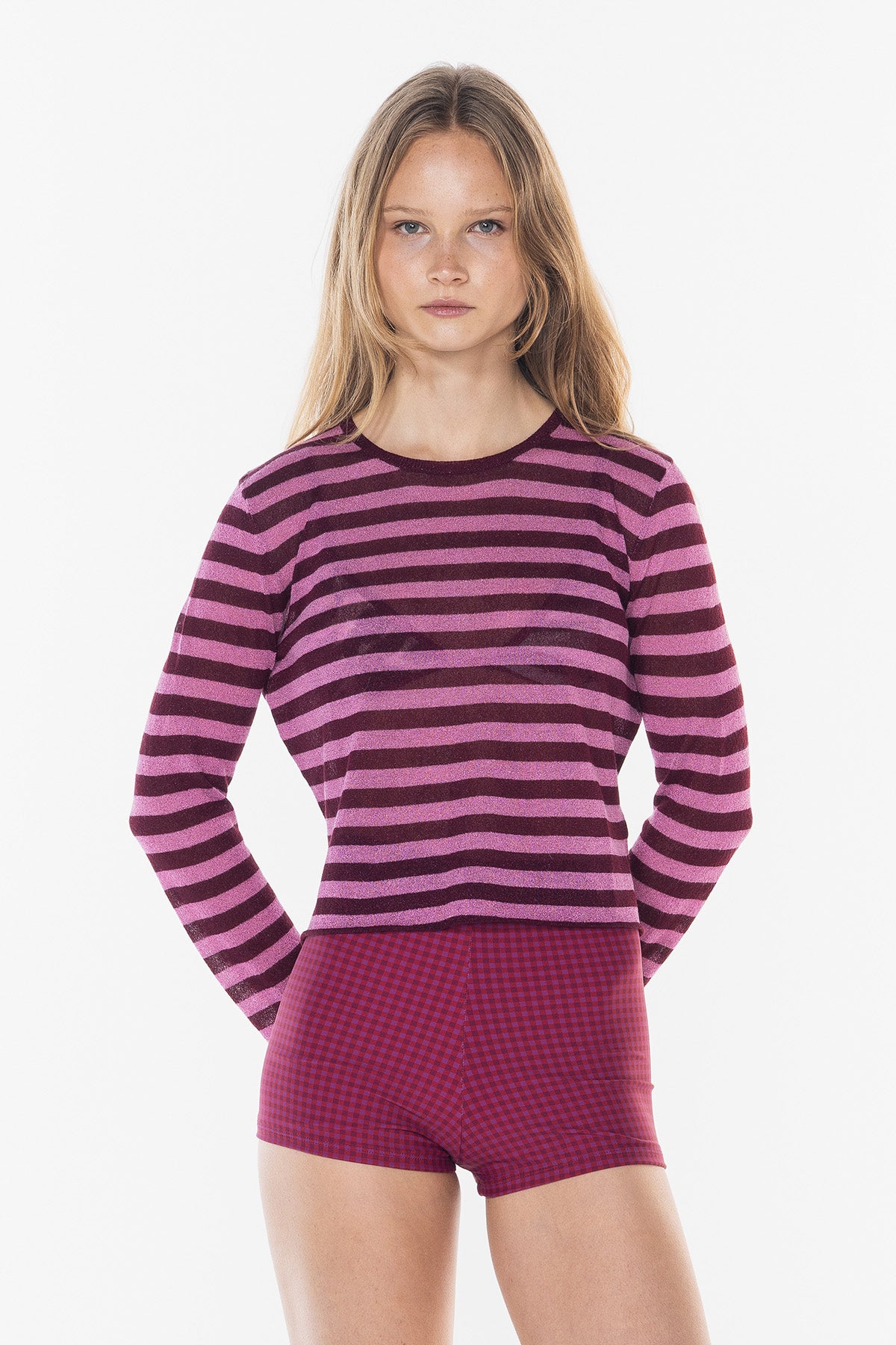Lurex Knit Long Sleeve