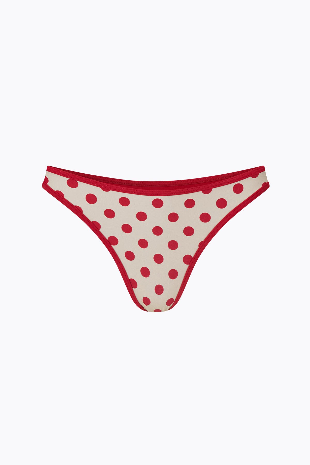Coco Classic Brief | Cream Scarlet Polka