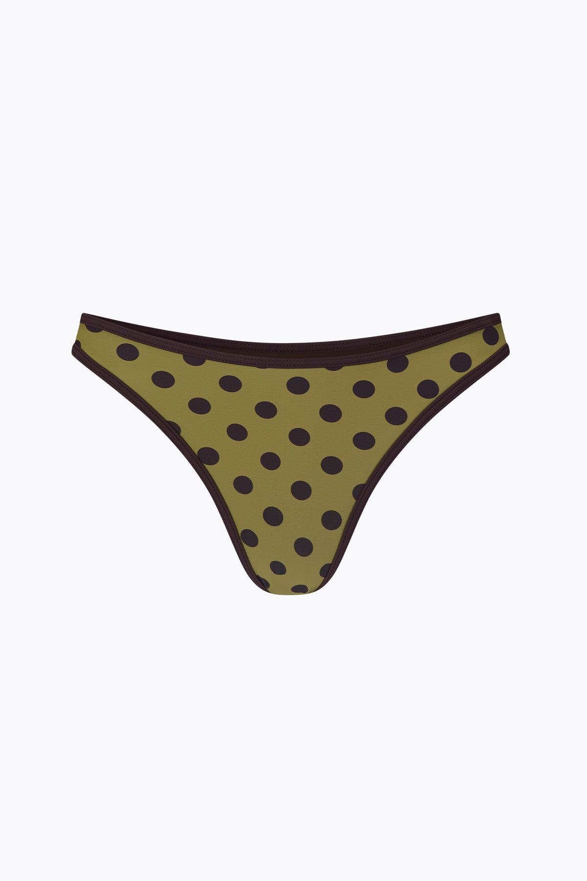 Coco Classic Brief | Moss Mocha Polka