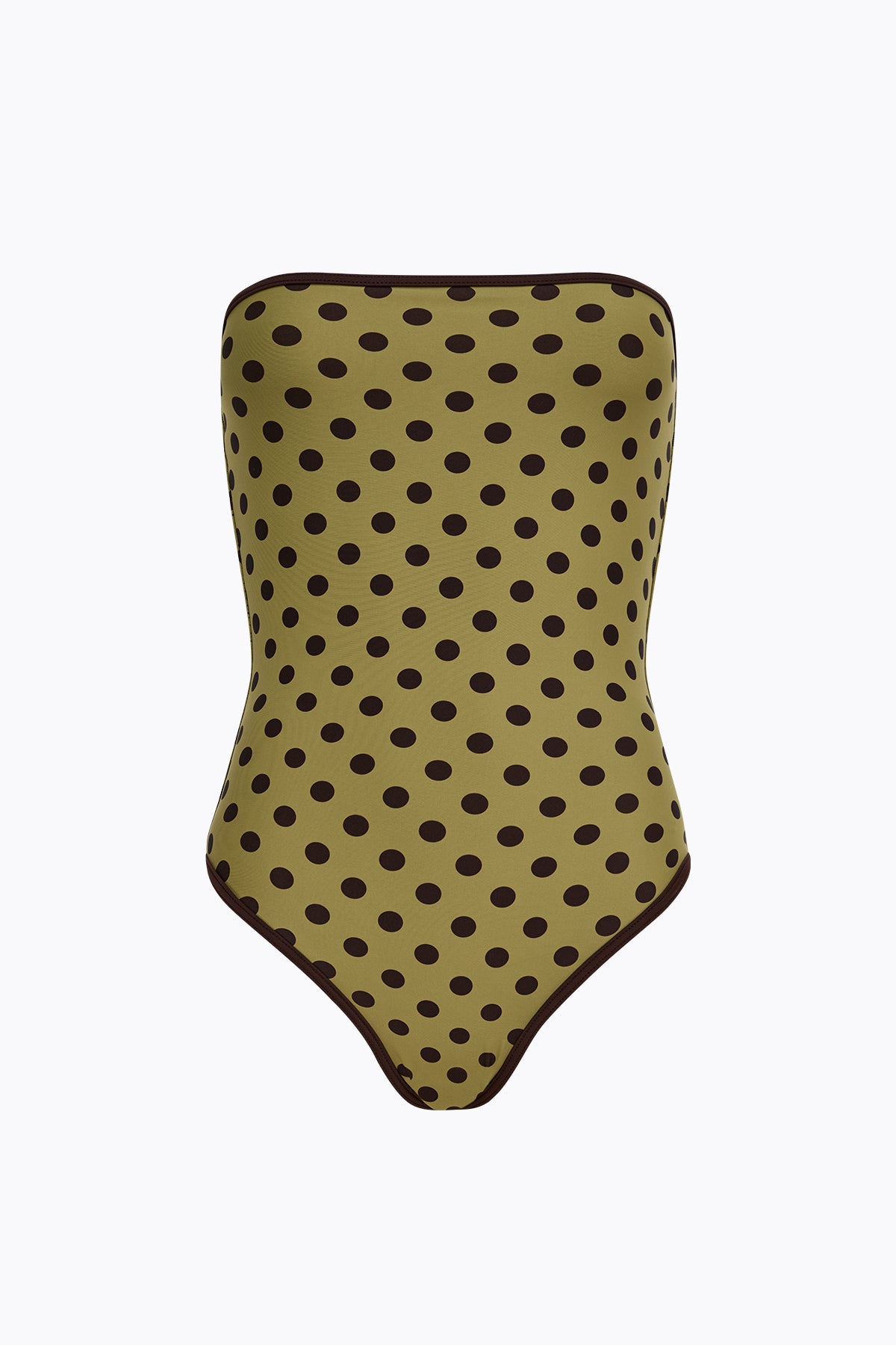 Elle One Piece | Moss Mocha Polka