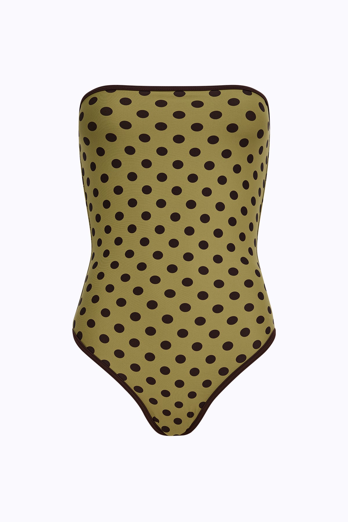 Elle One Piece | Moss Mocha Polka