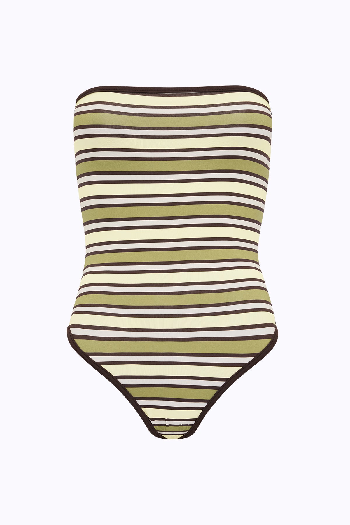Elle One Piece | Mocha Moss Stripe