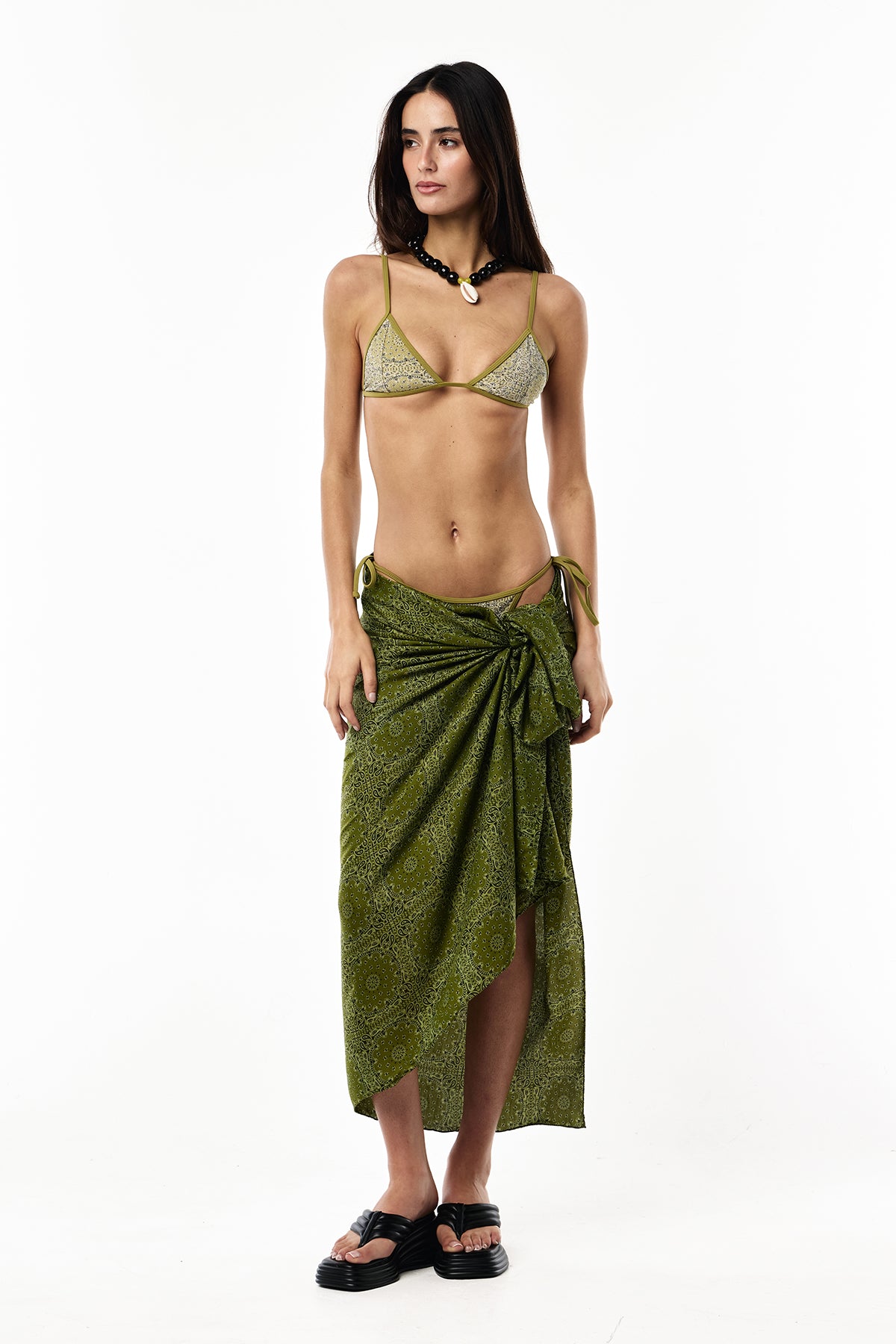 Isla Sarong | Sage Paisley