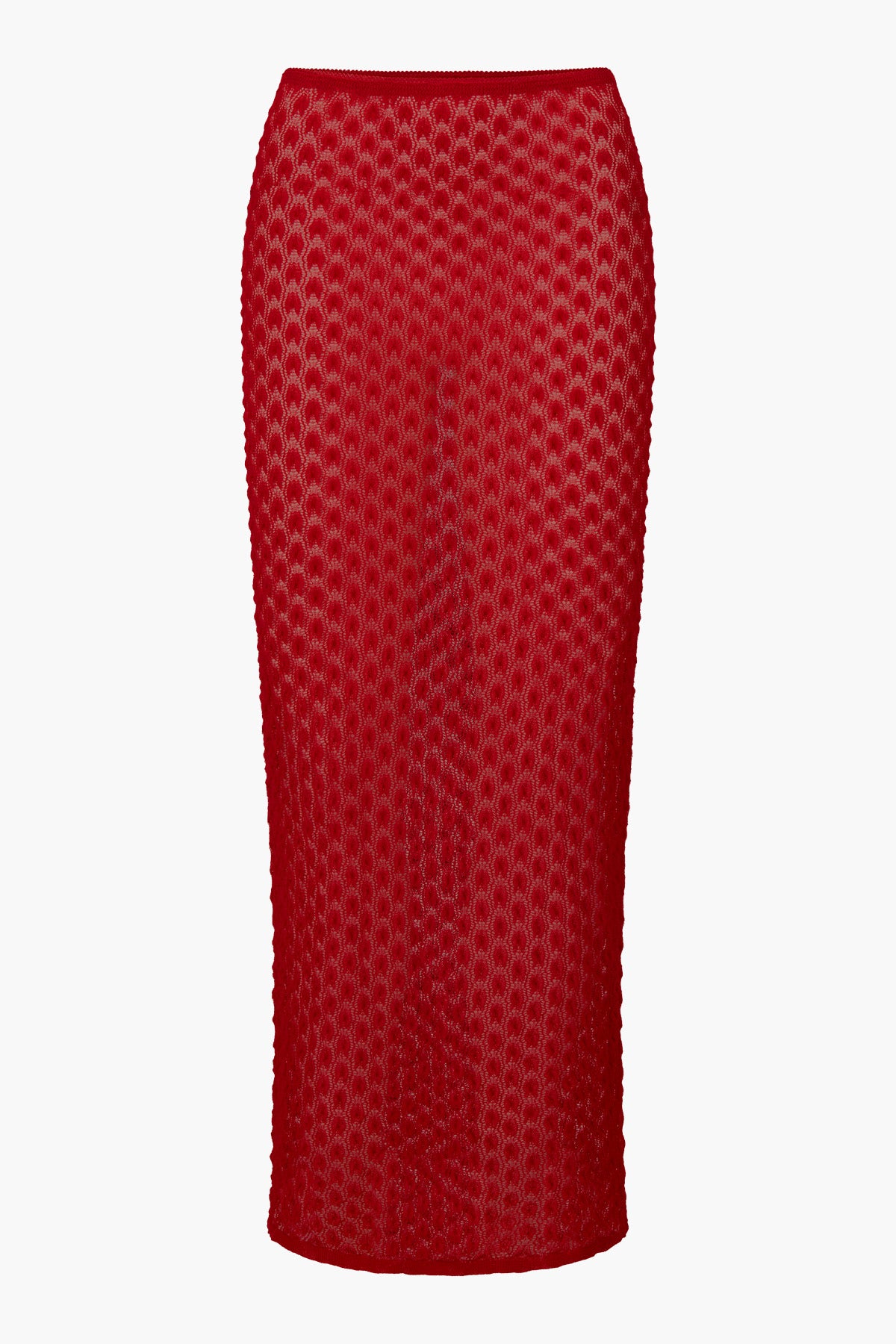 Knitted Lace Skirt | Scarlet