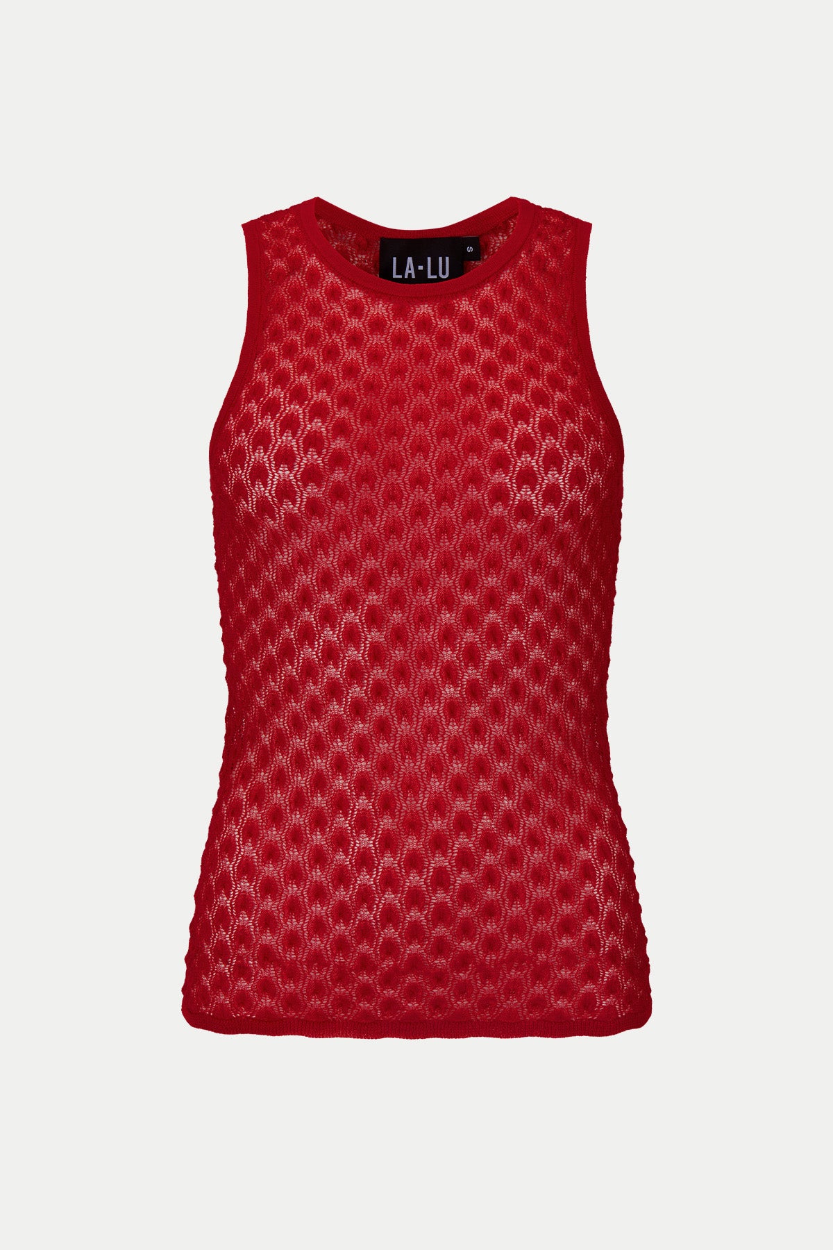 Knitted Lace Tank | Scarlet