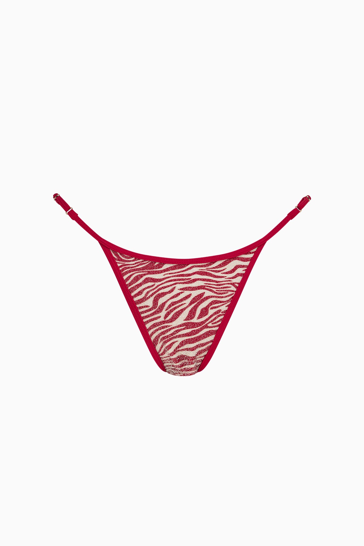 Lexi Lurex Adjustable Brief | Scarlet Zebra