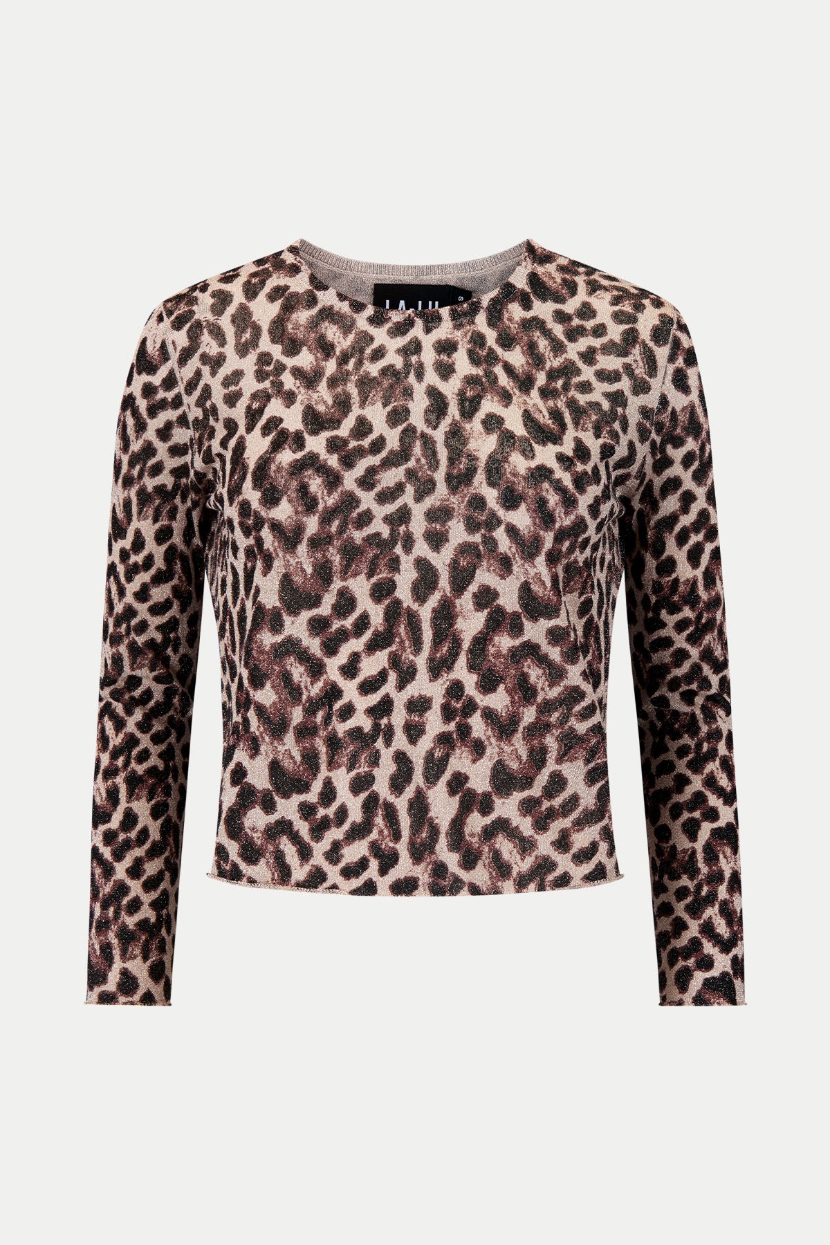 Lurex Knit Long Sleeve | Leopard