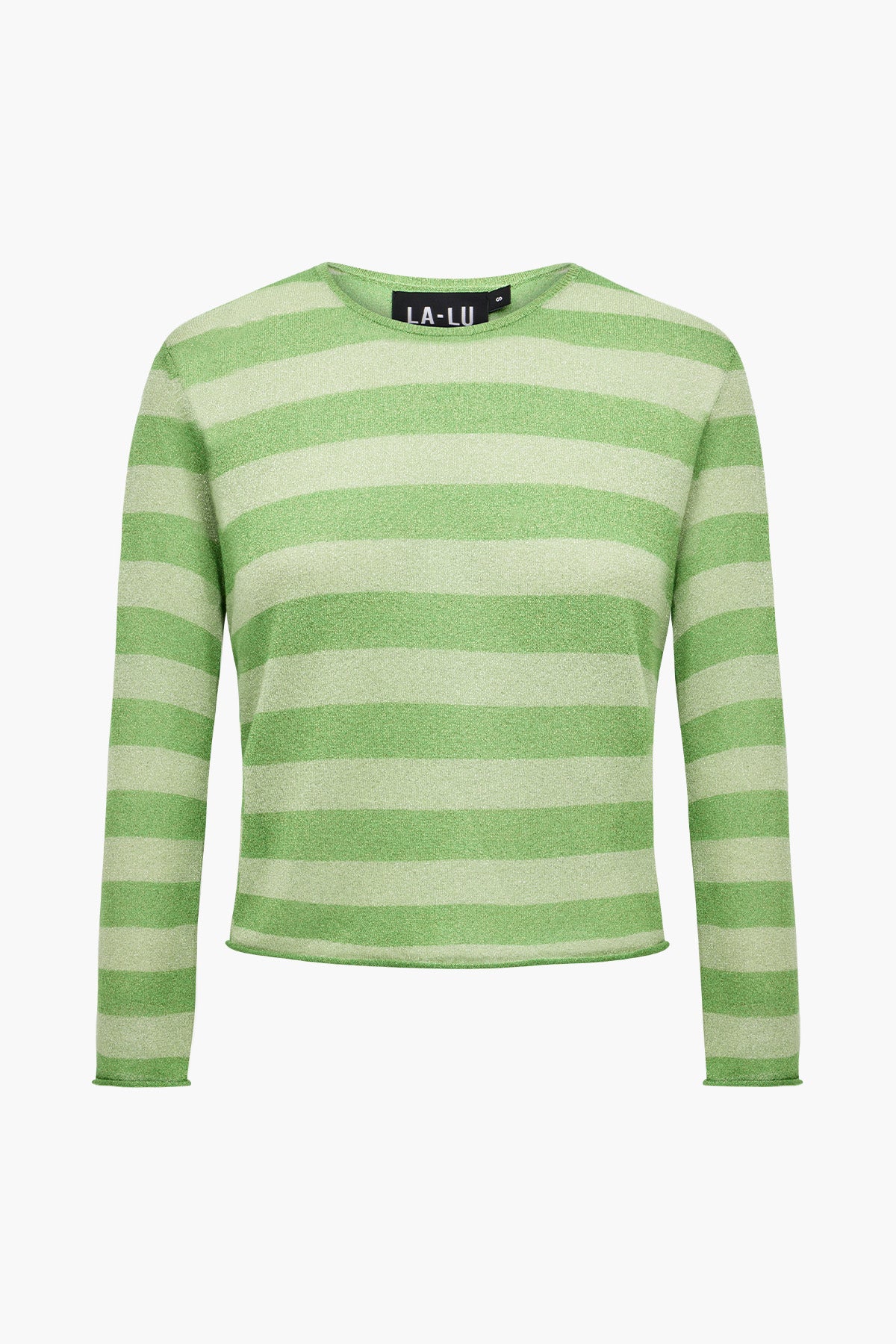 Lurex Knit Long Sleeve | Sage Stripe