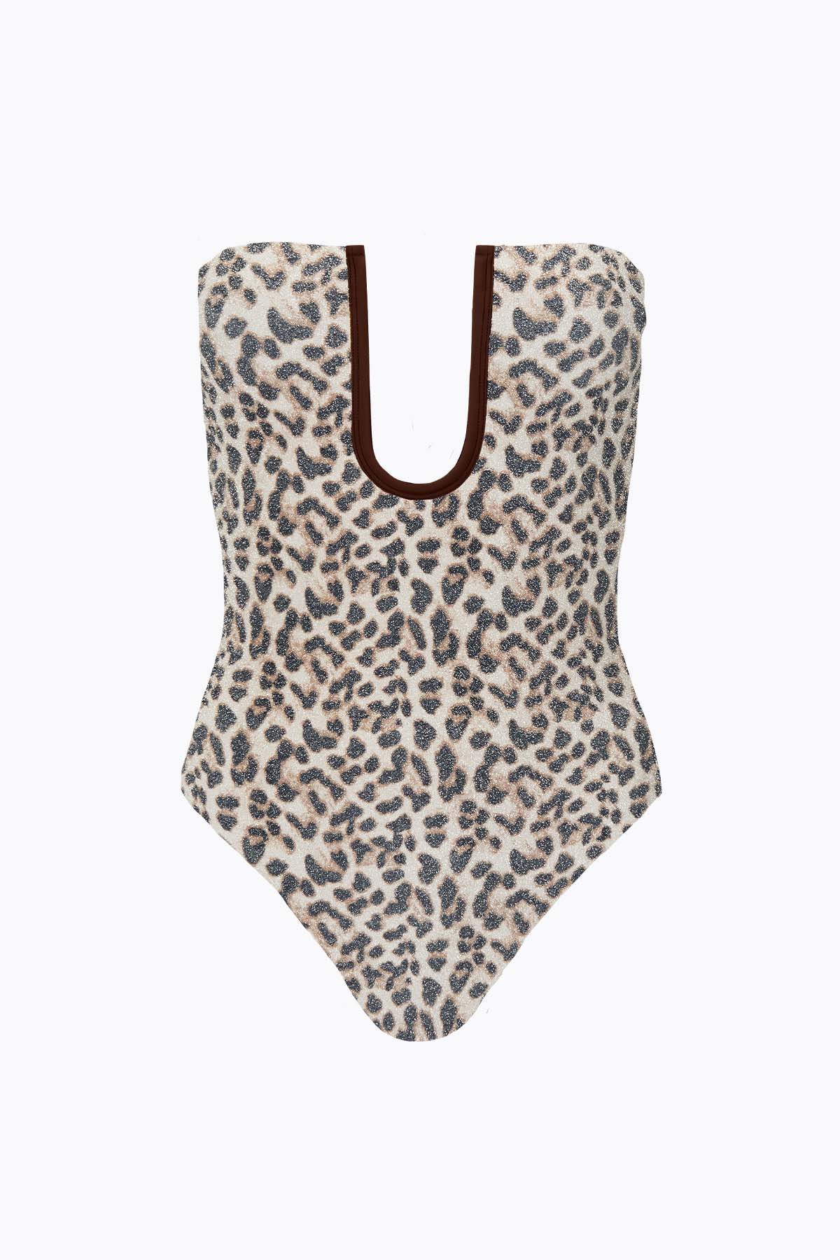 Peggy Lurex One Piece | Leopard