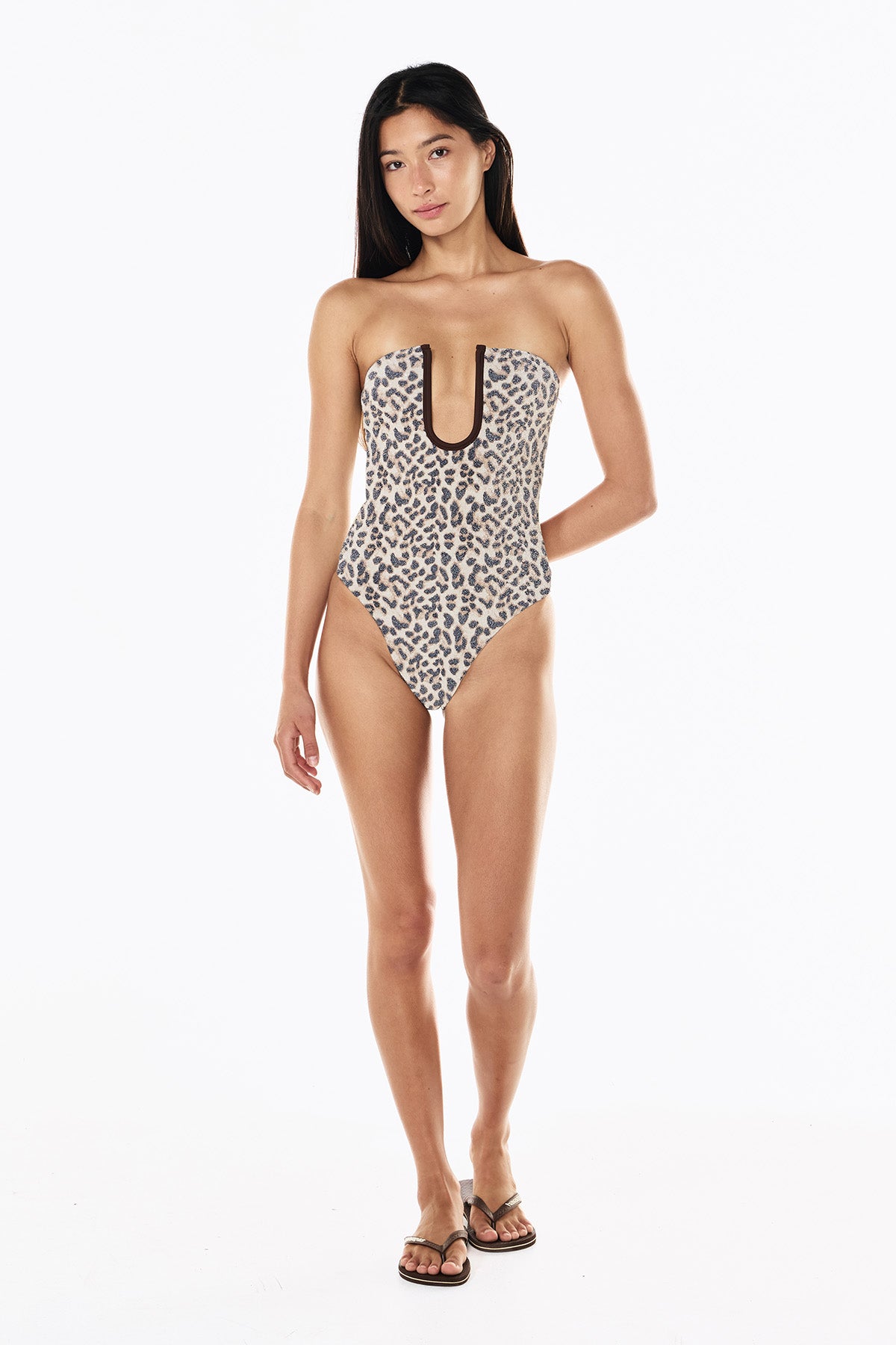 Peggy Lurex One Piece | Leopard