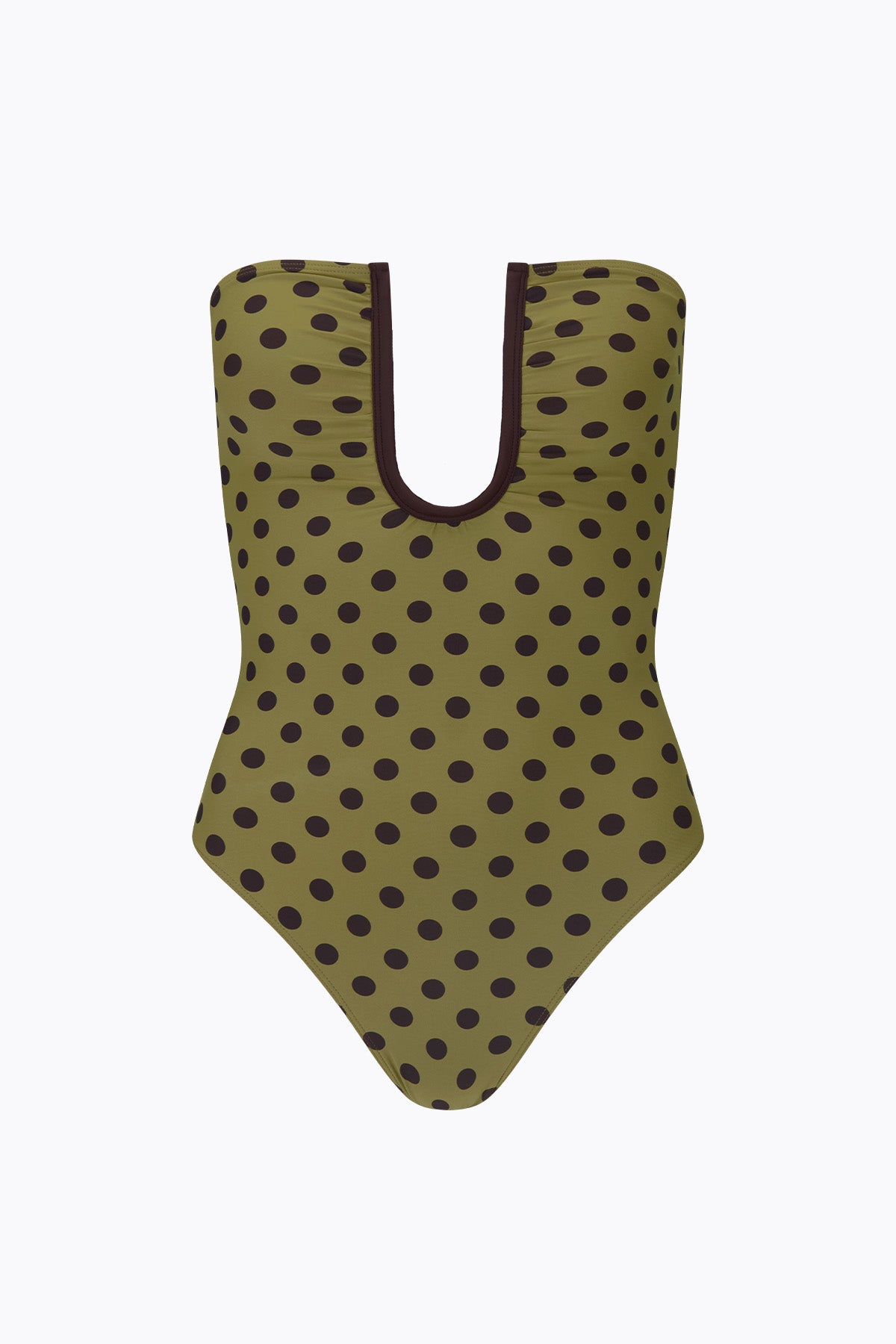 Peggy One Piece | Moss Mocha Polka