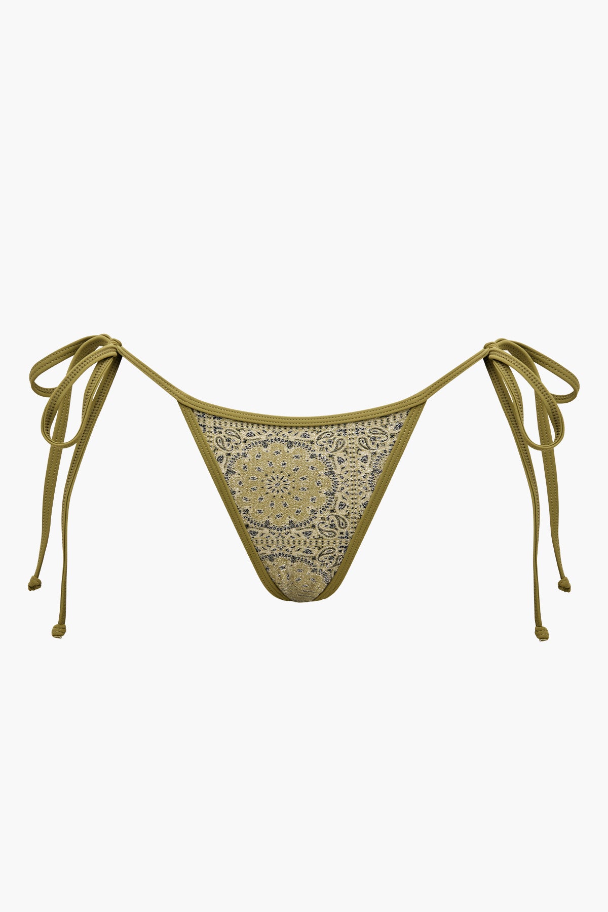 Stevie Lurex Tie Brief | Sage Paisley