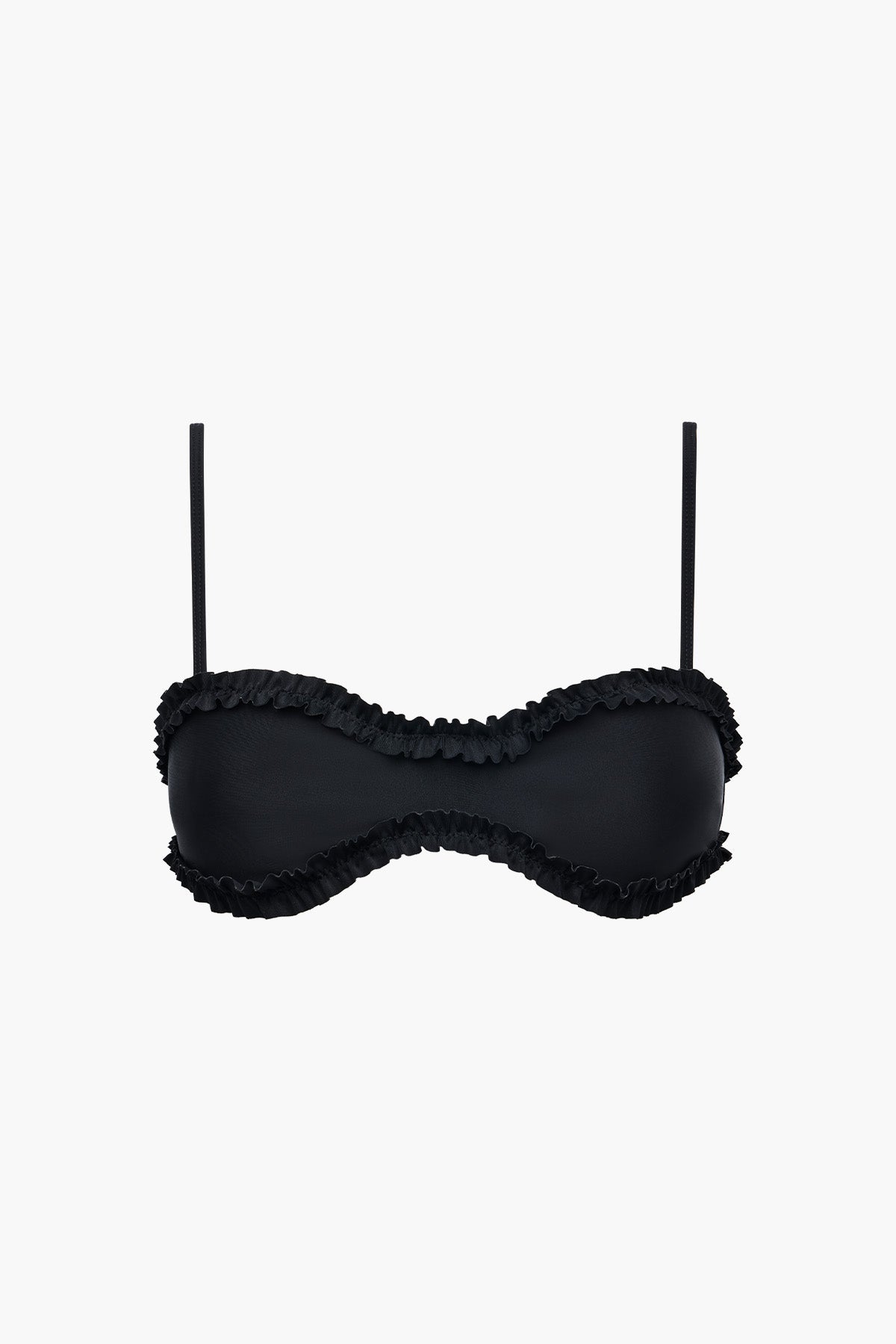Sweet Heart Frill Top | Black