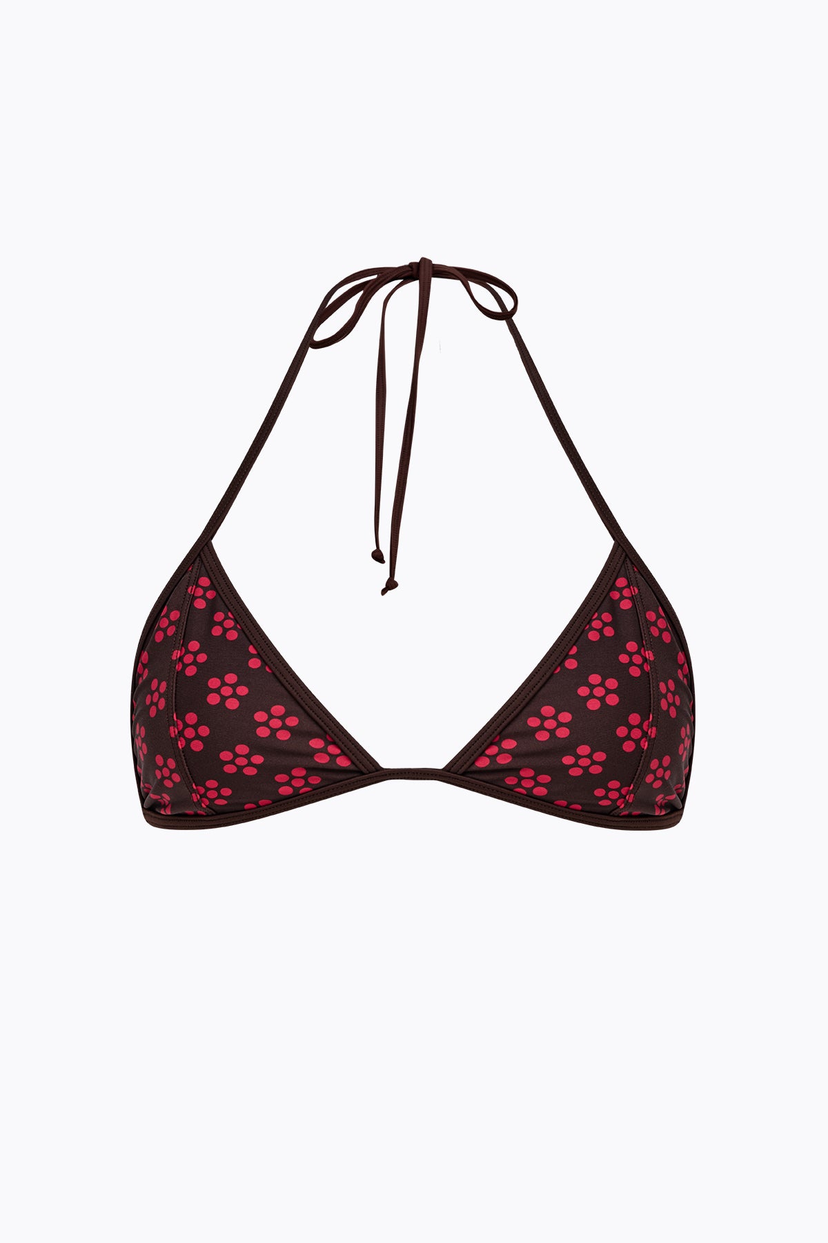 Twiggy Halter Top | Mocha Scarlet Daisy