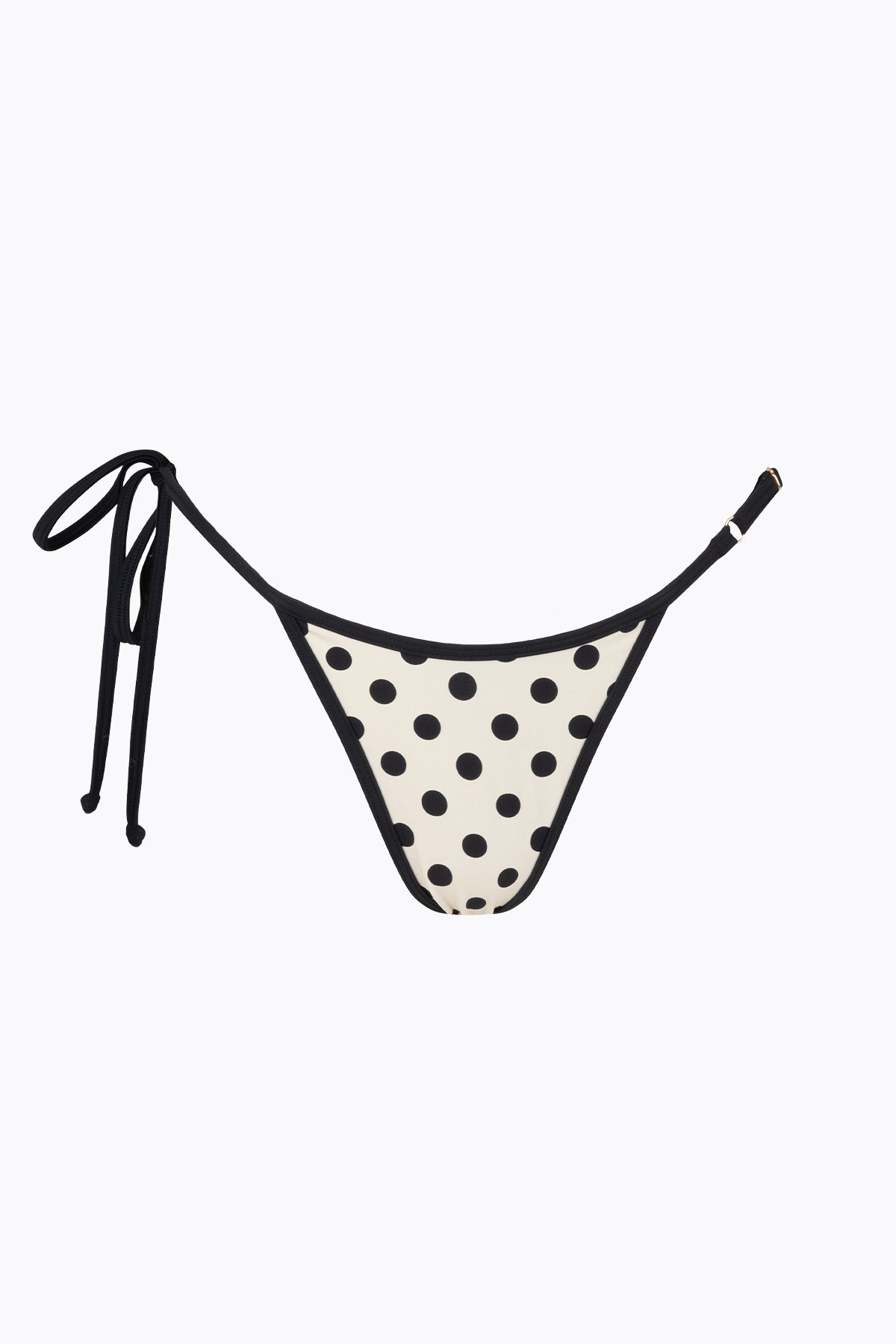 Twiggy Tie Brief | Cream Black Polka