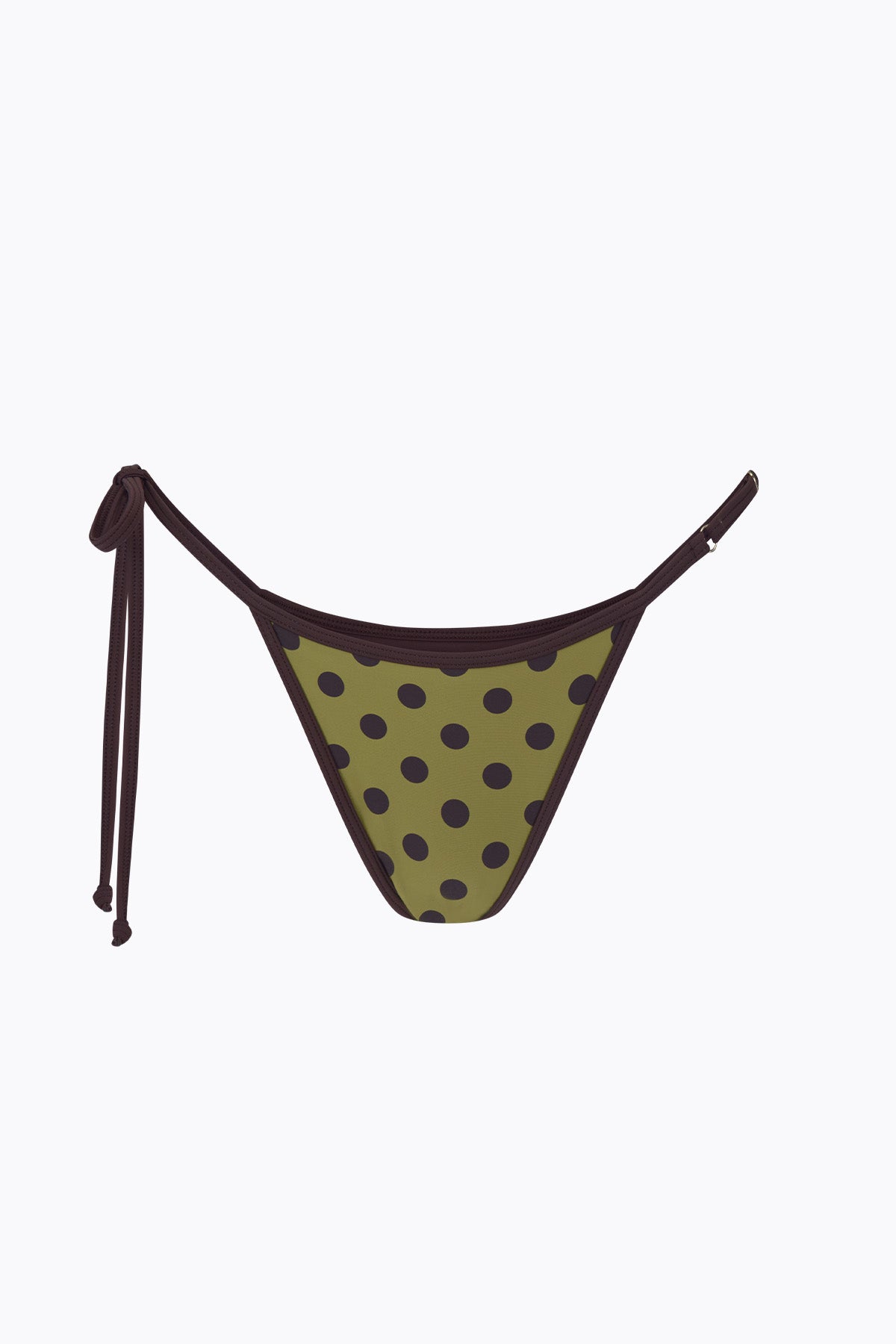Twiggy Tie Brief | Moss Mocha Polka