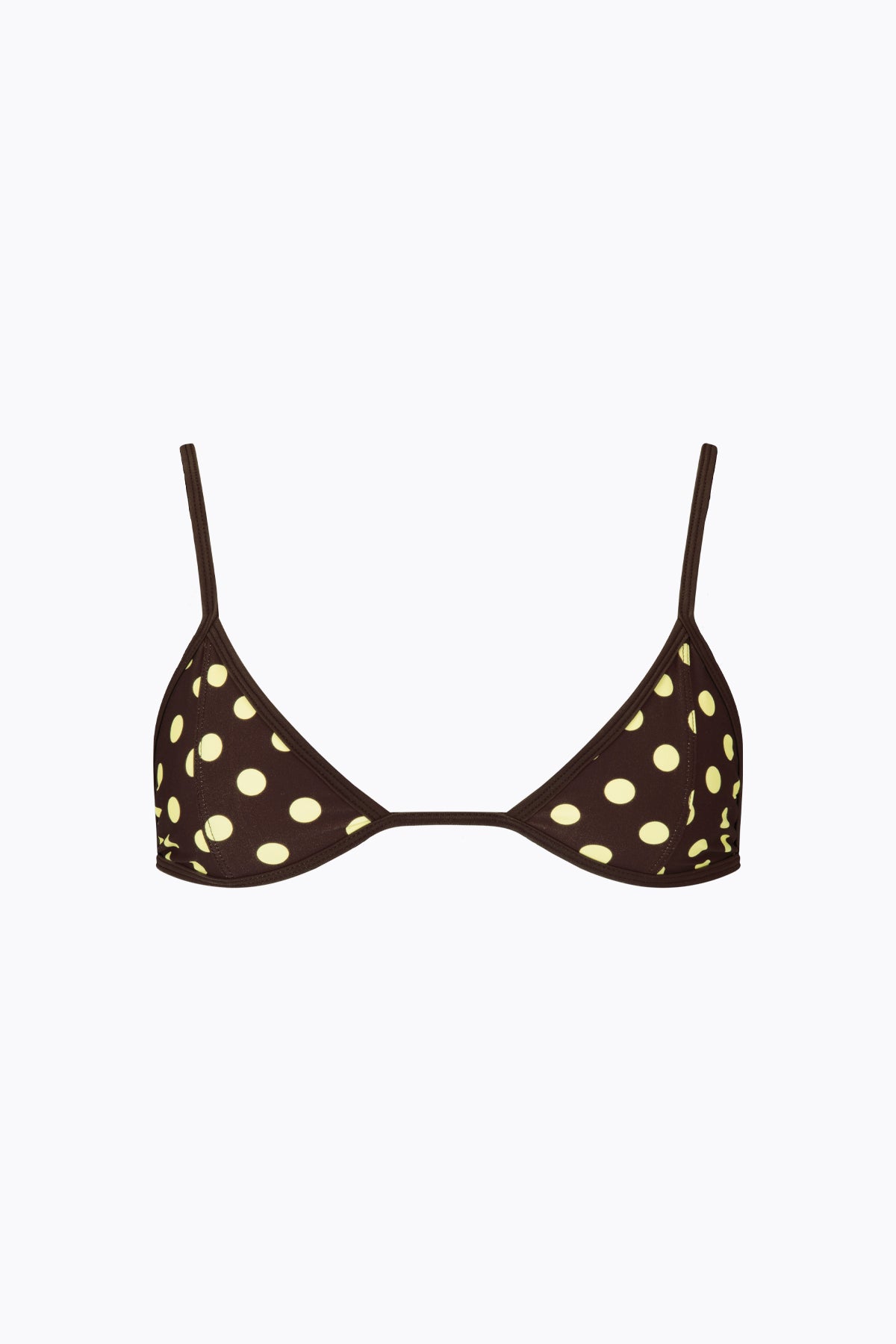 Twiggy Tri Top | Mocha Lemonade Polka