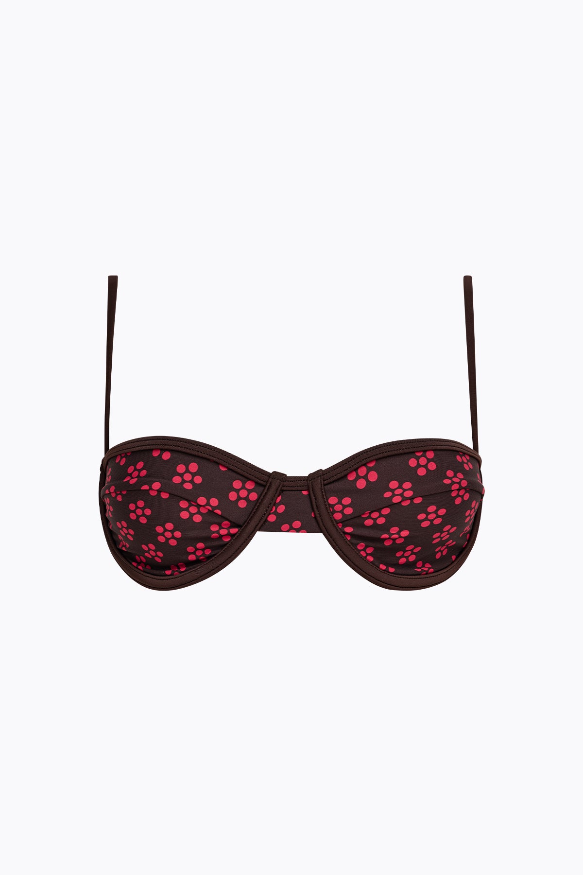Bella Balconette | Mocha Scarlet Daisy