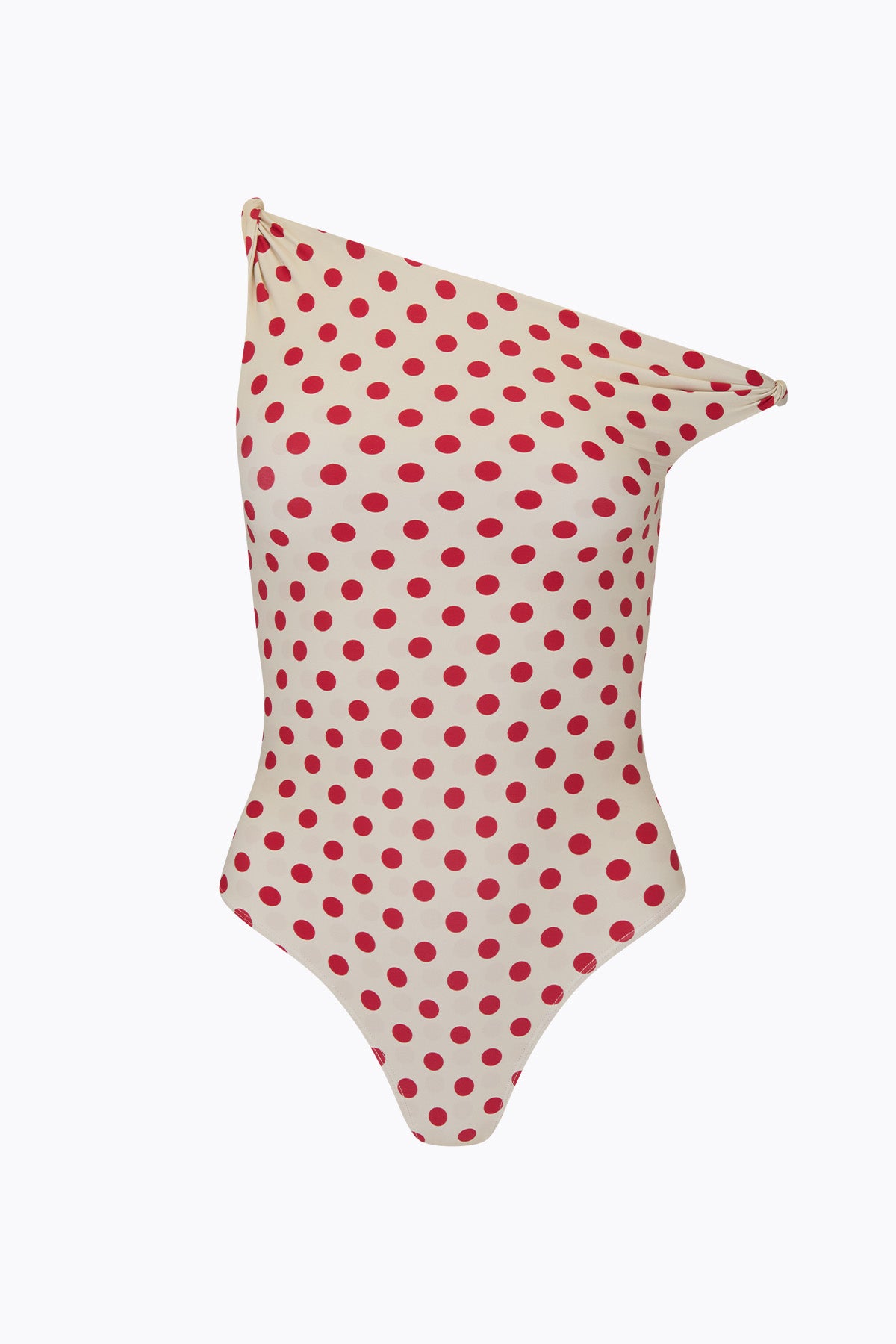 Bella One Piece | Cream Scarlet Polka