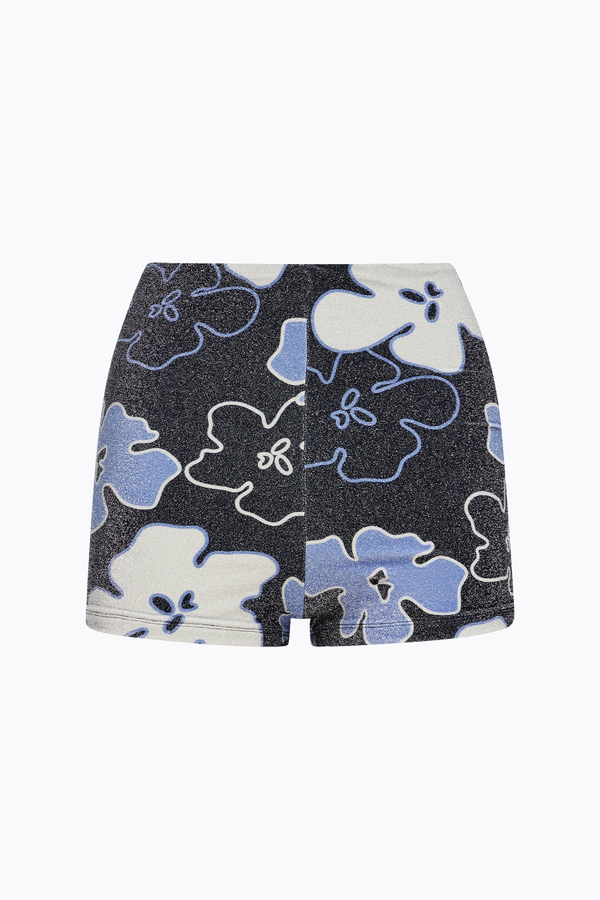 Betsy Lurex Swim Short | Navy Floral