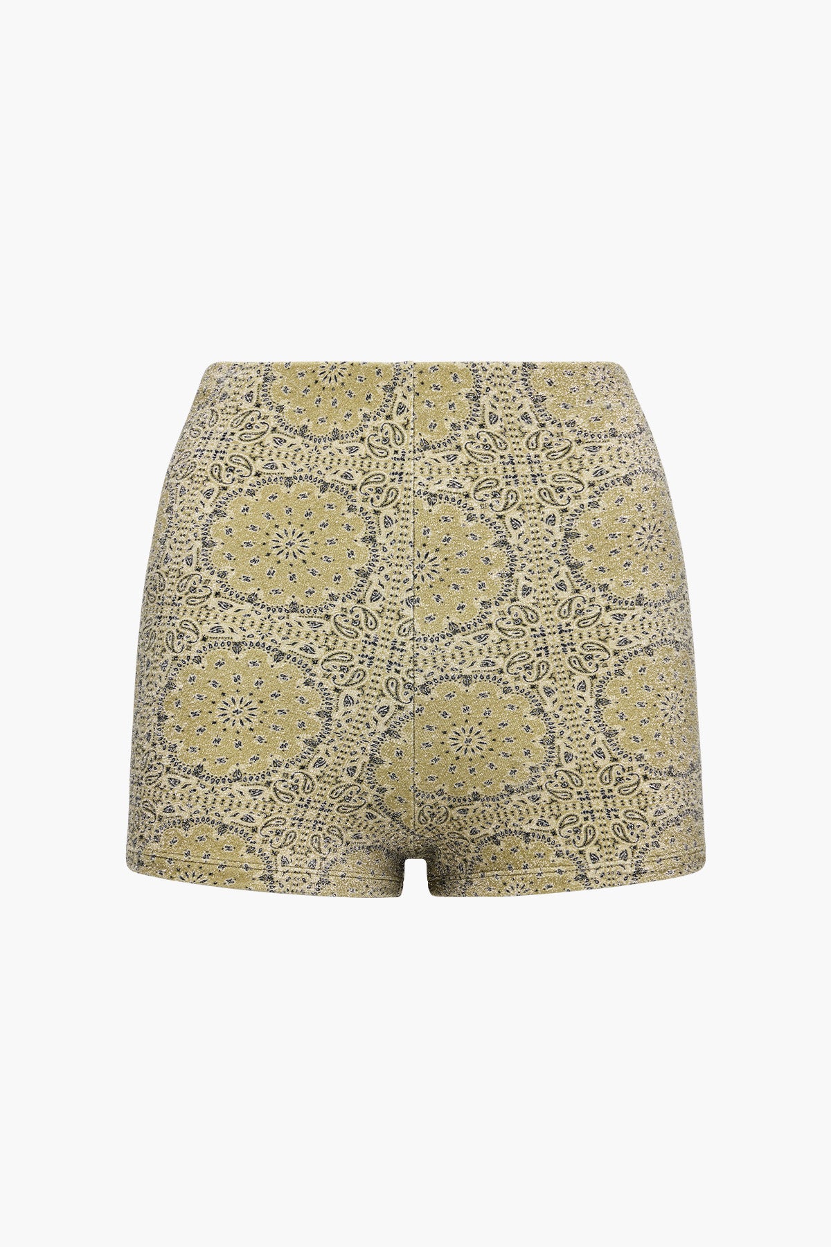 Betsy Lurex Swim Short | Sage Paisley