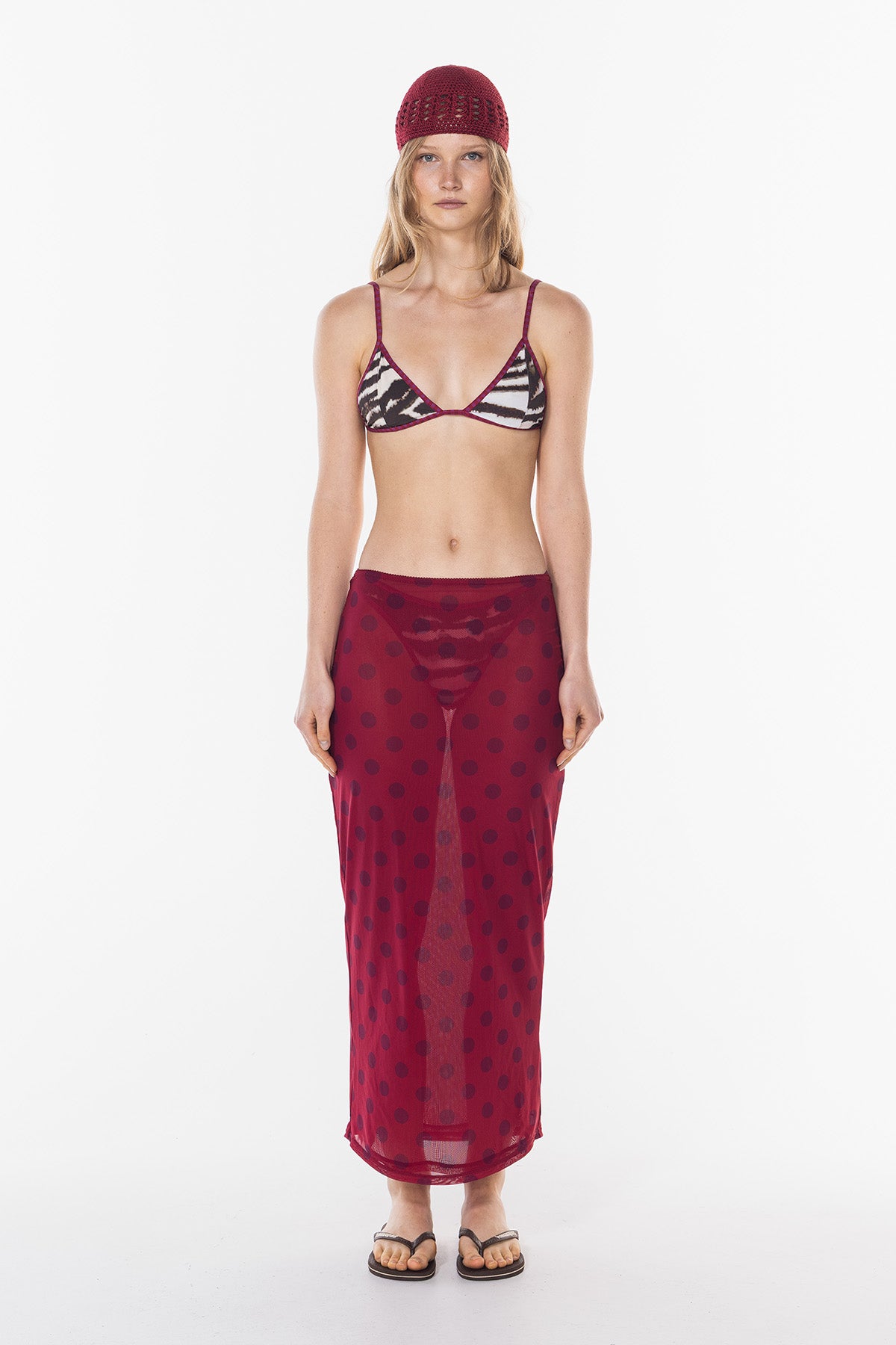 Polka Sheer Skirt