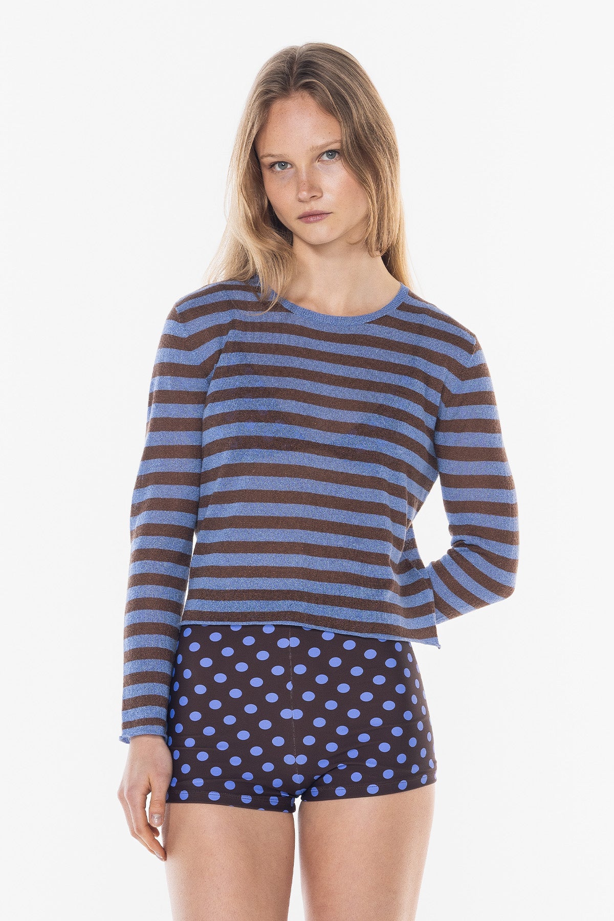 Lurex Knit Long Sleeve