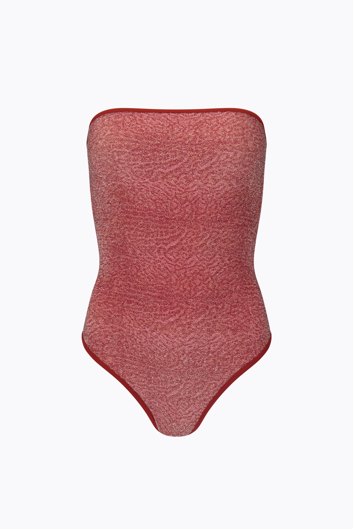 Elle Lurex One Piece | Rouge Leopard