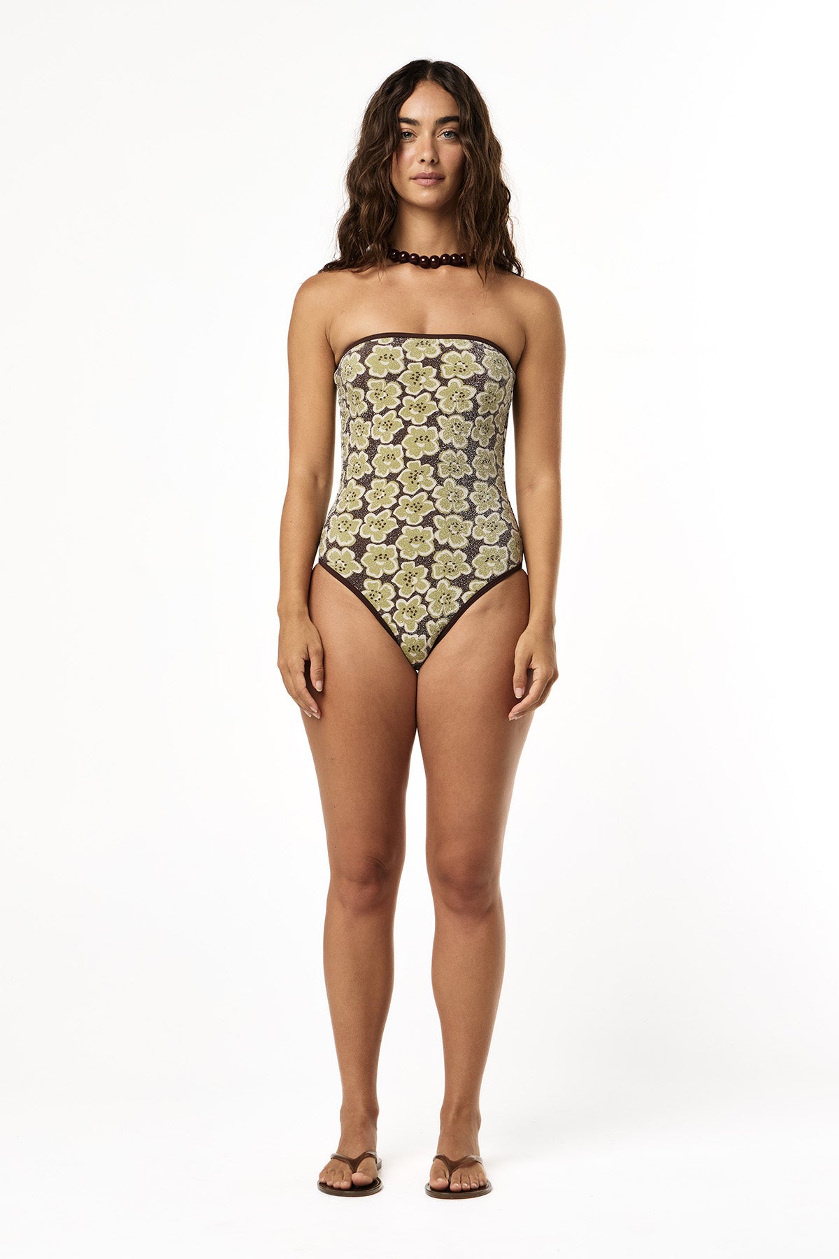 Elle Lurex One Piece | Moss Bloom
