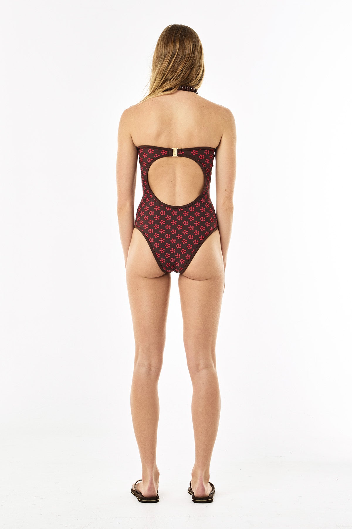 Elle One Piece | Mocha Scarlet Daisy