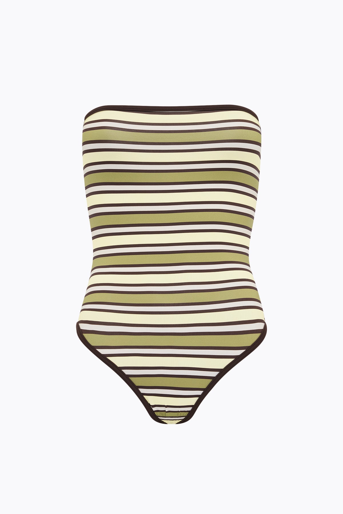 Elle One Piece | Mocha Moss Stripe
