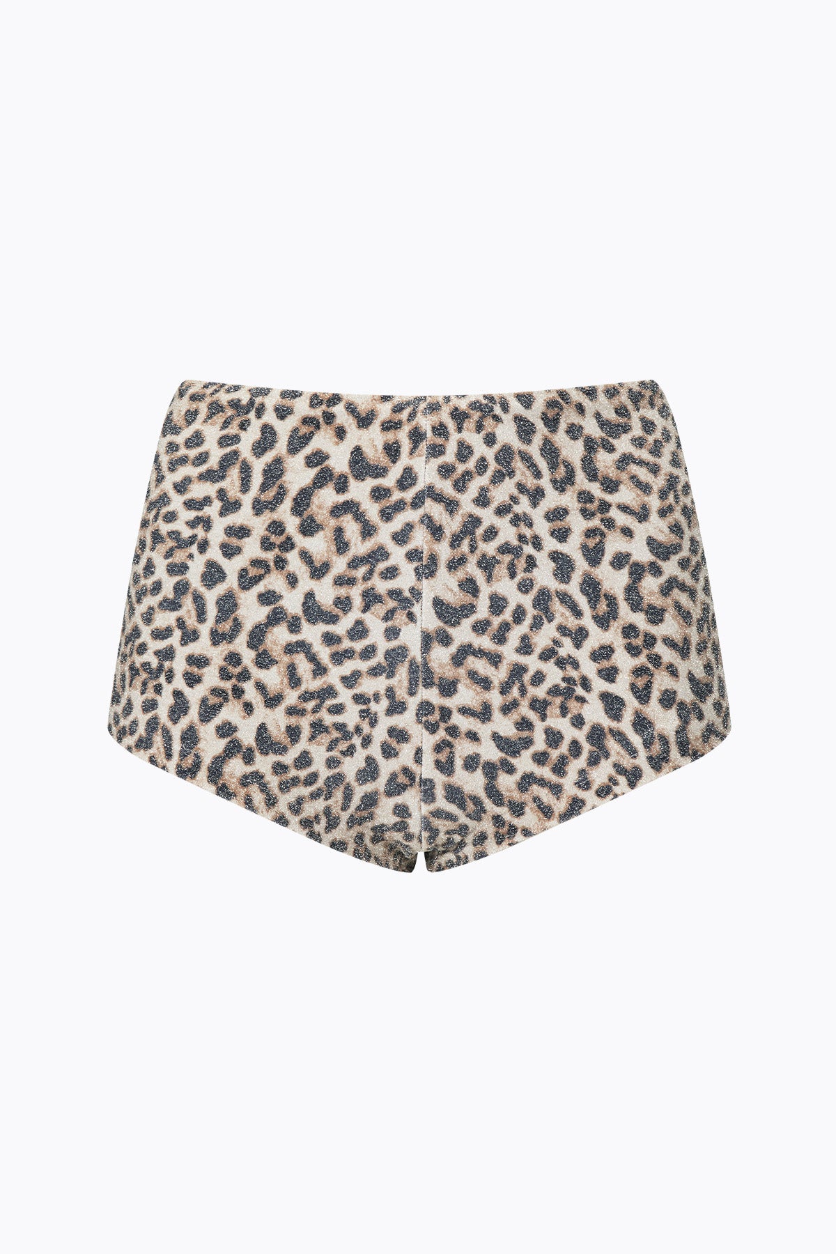 Gigi Lurex Mini Swim Short | Leopard