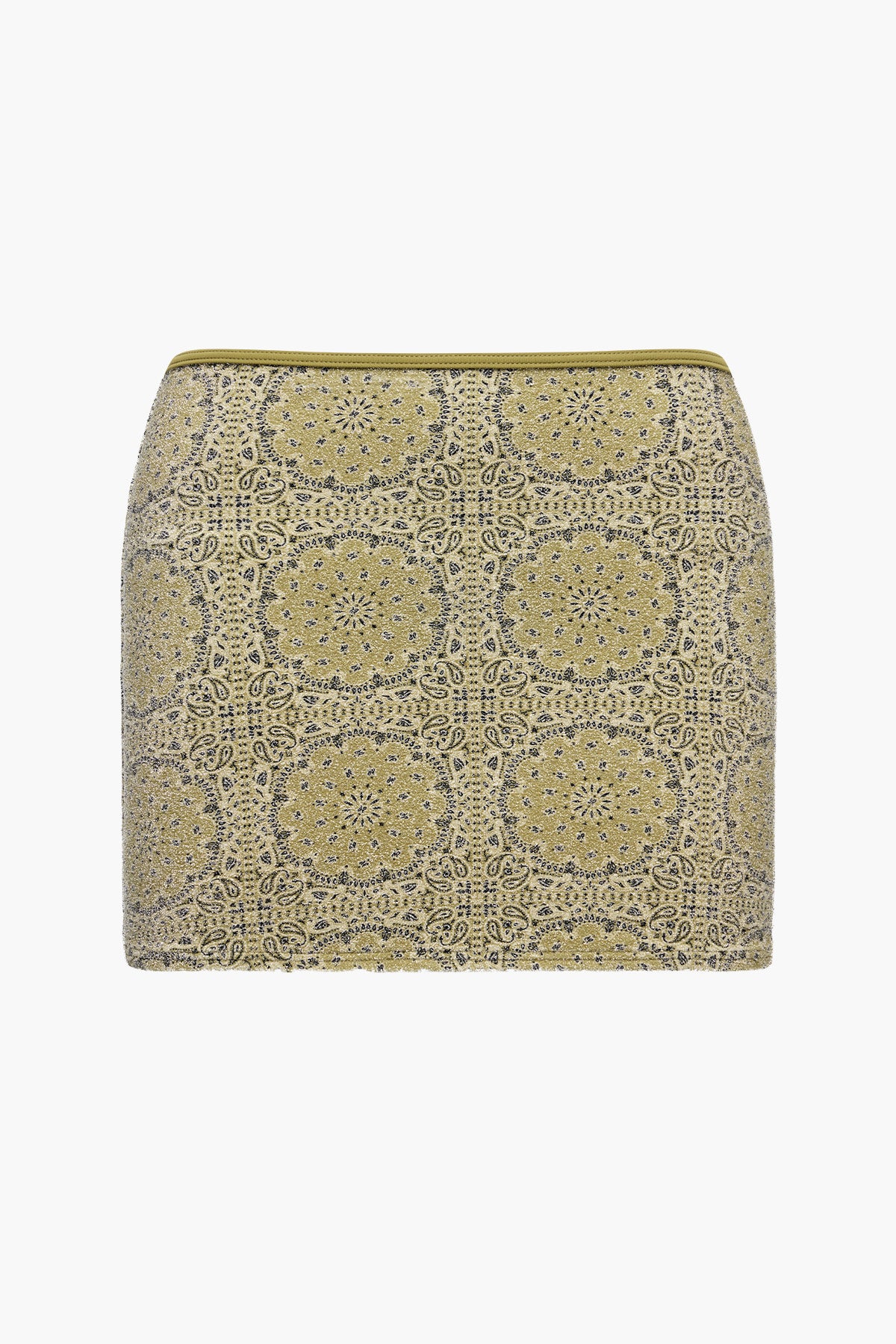 Isabelly Lurex Swim Skirt | Sage Paisley