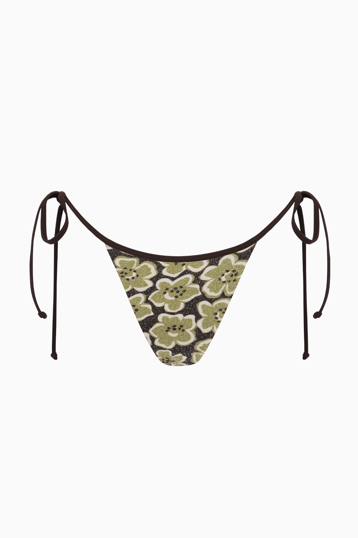 Kaya Lurex Tie Brief | Moss Bloom
