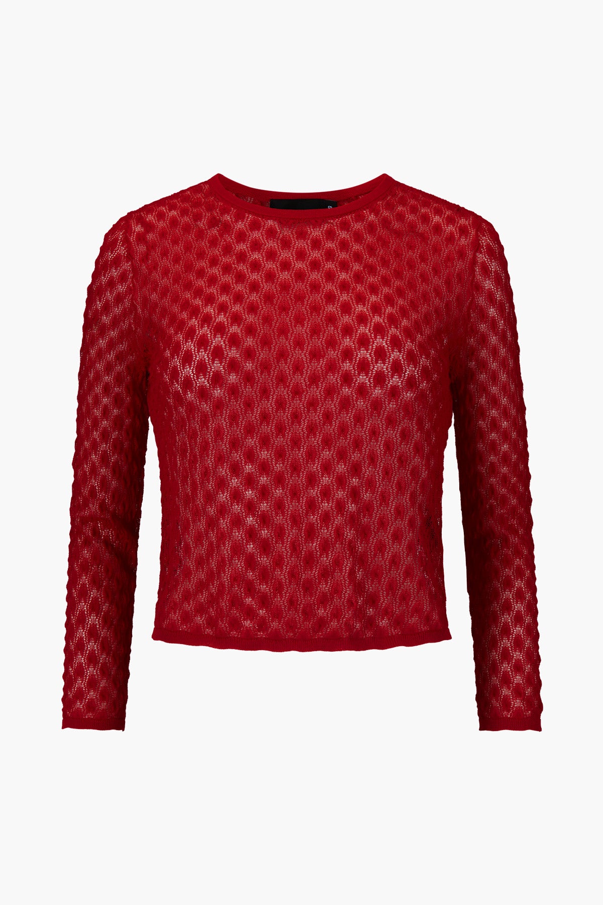 Knitted Lace Long Sleeve | Scarlet