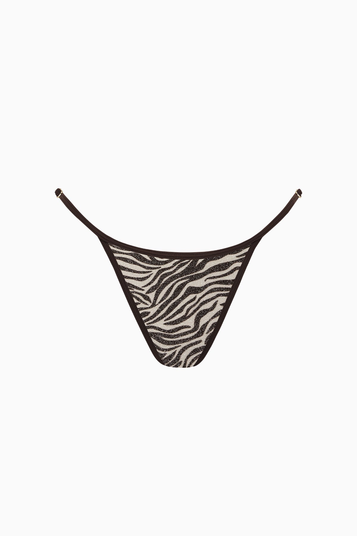 Lexi Lurex Adjustable Brief | Mocha Zebra