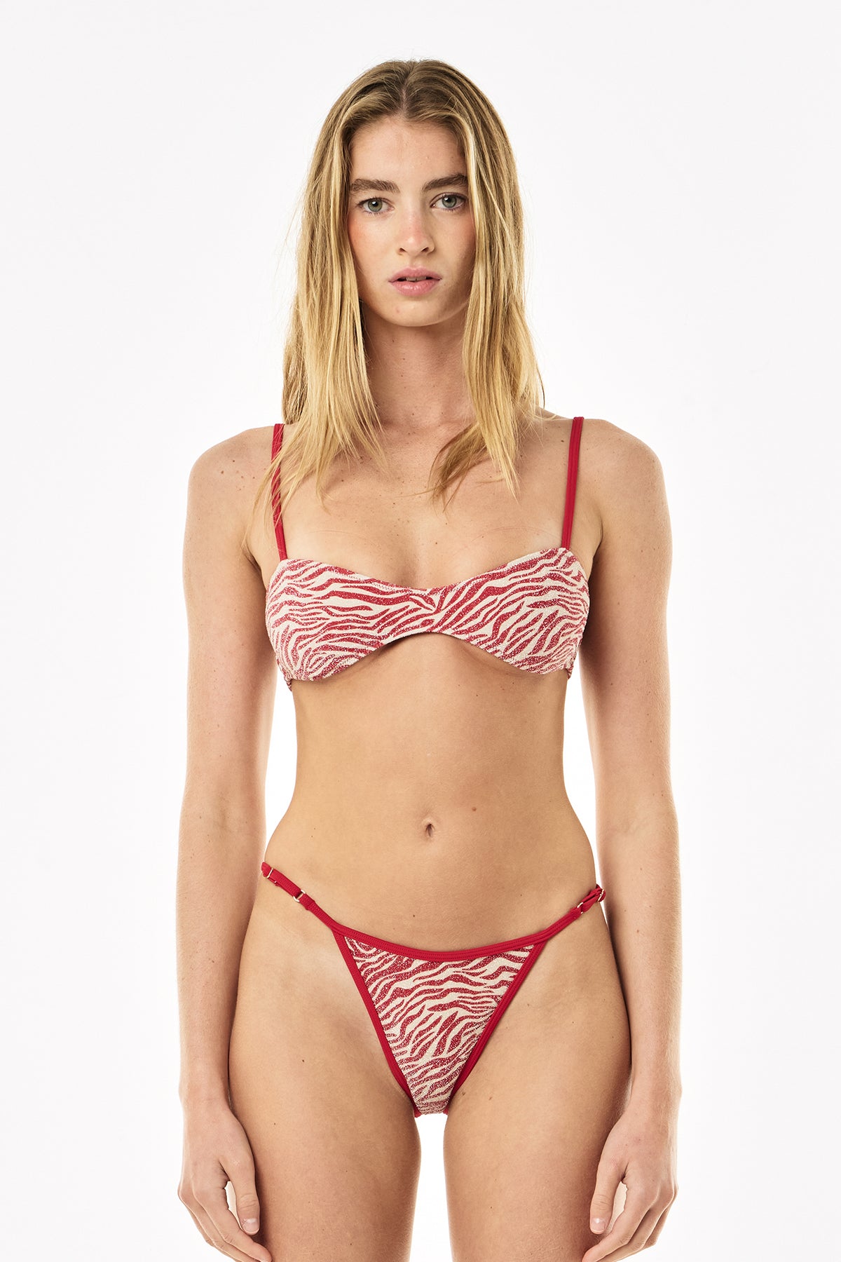 Lexi Lurex Scoop Top | Scarlet Zebra