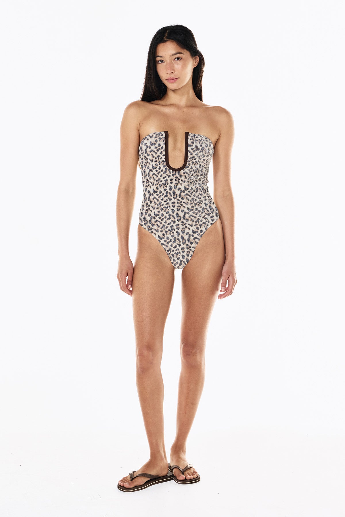 Peggy Lurex One Piece | Leopard
